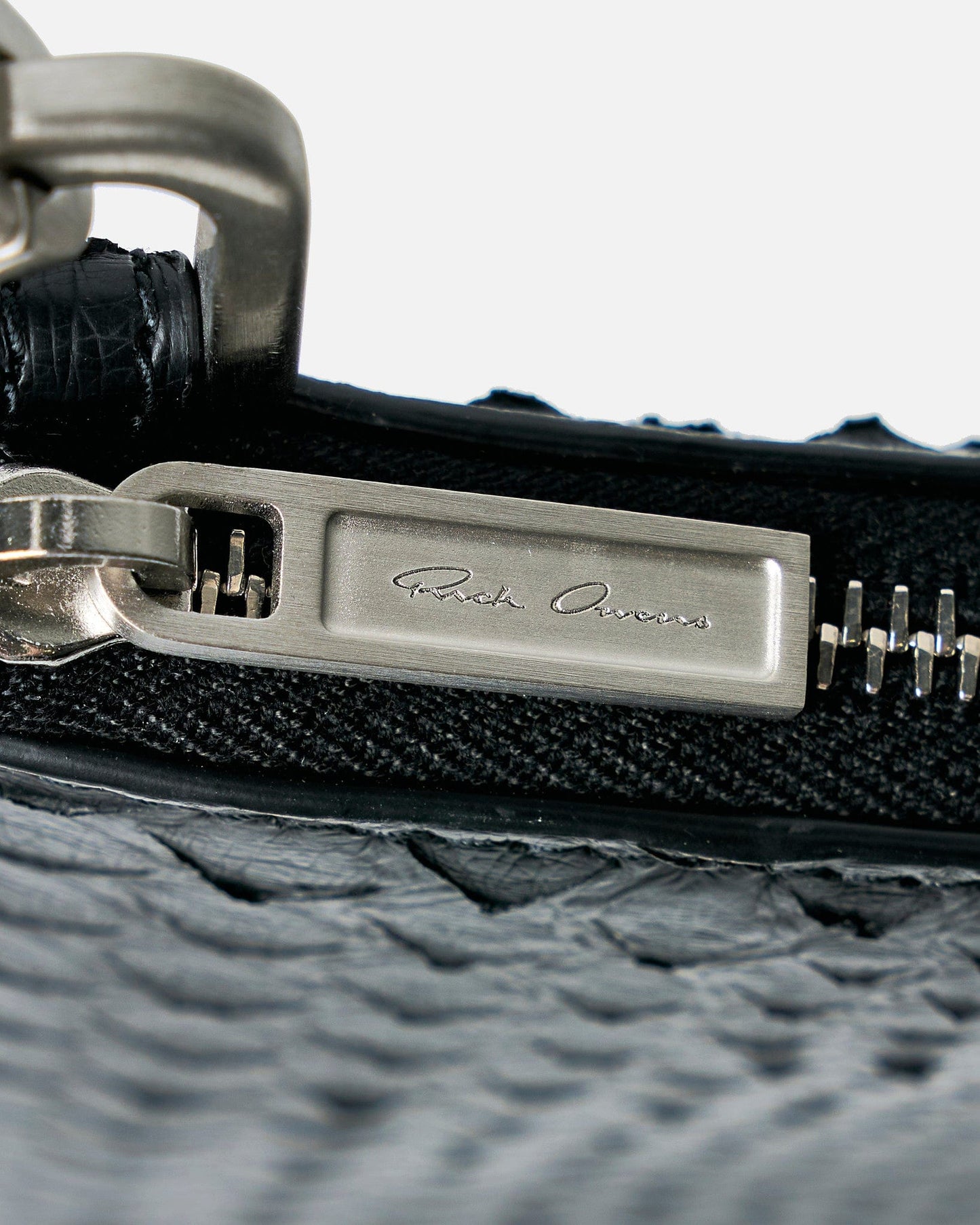 Rick Owens Leather Goods OS Hook Wallet in Black