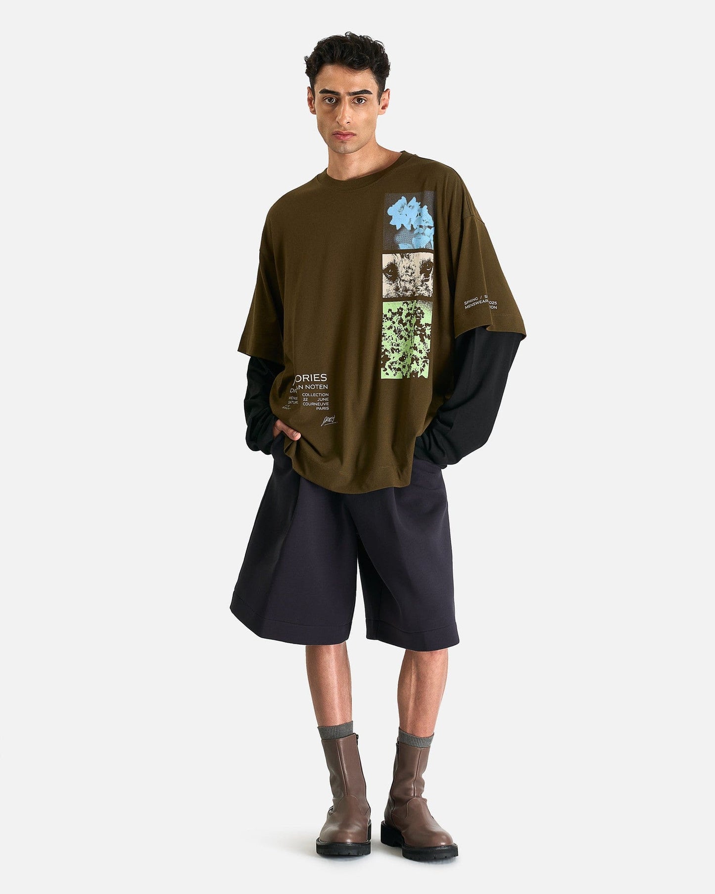 Dries Van Noten Men's Shorts Hupper Shorts in Navy