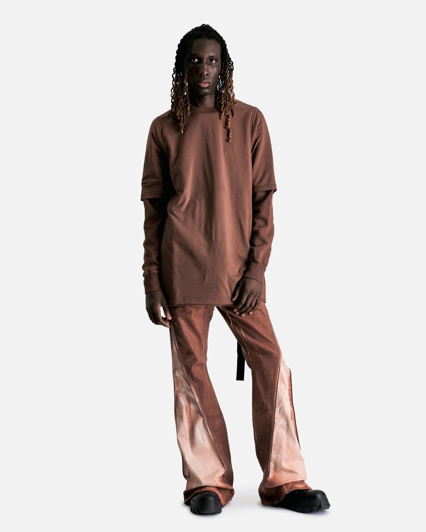 Rick Owens DRKSHDW Men's T-Shirts Hustler T in Terra