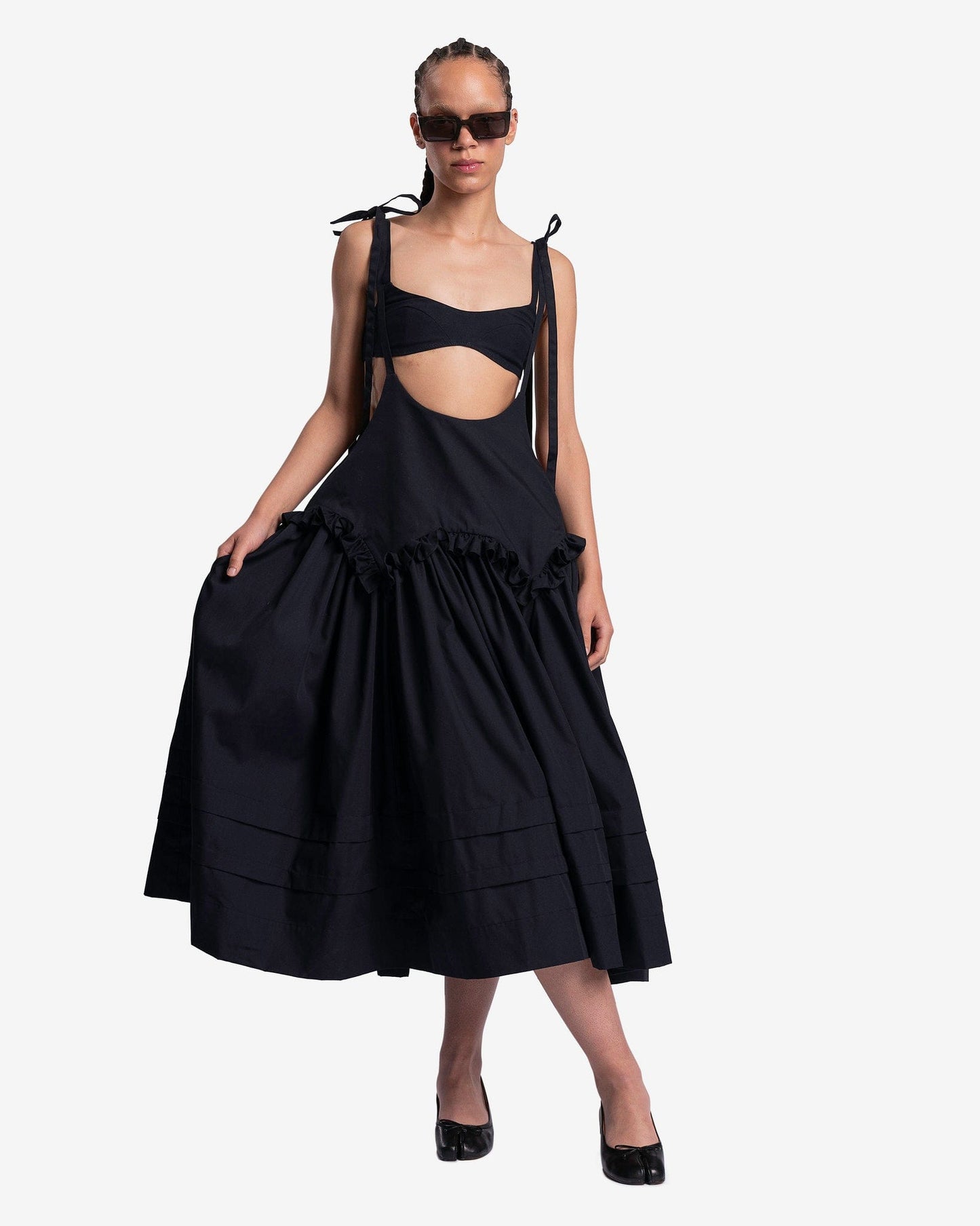 Sandy Liang Women Dresses Ischia Dress in Ink Blue