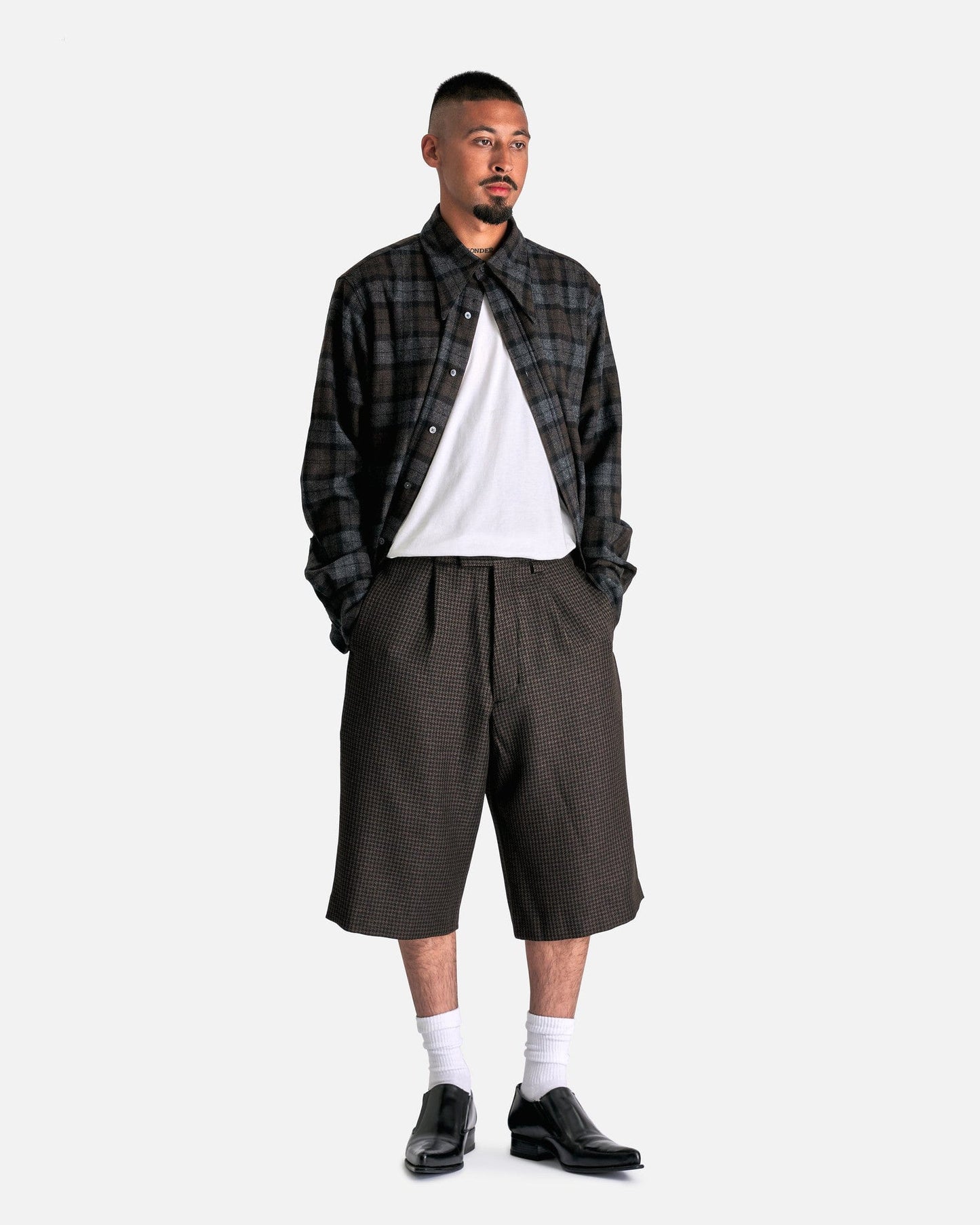 Willy Chavarria Men's Shorts Jalisco Short in Brown