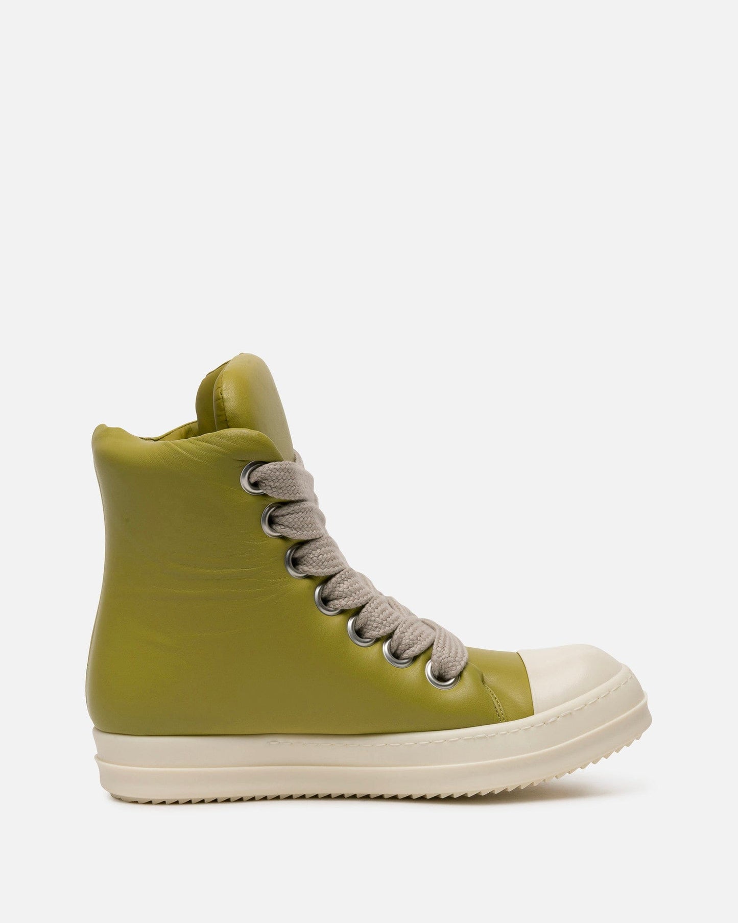 Rick Owens Men's Sneakers Jumbo Lace Padded Ramones in Acid/Milk