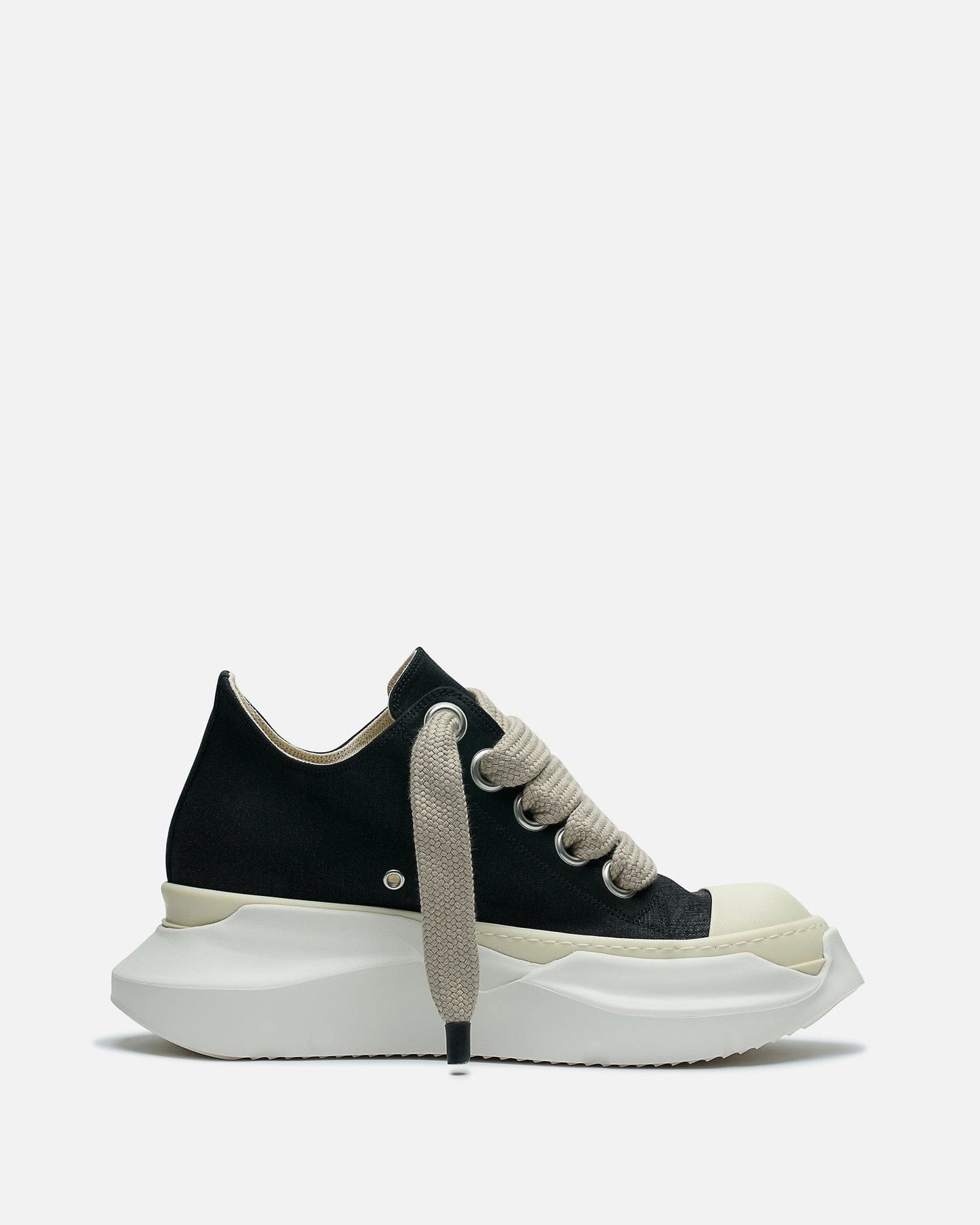 Rick Owens DRKSHDW Men's Sneakers Jumbo Laces Abstract in Black/Milk