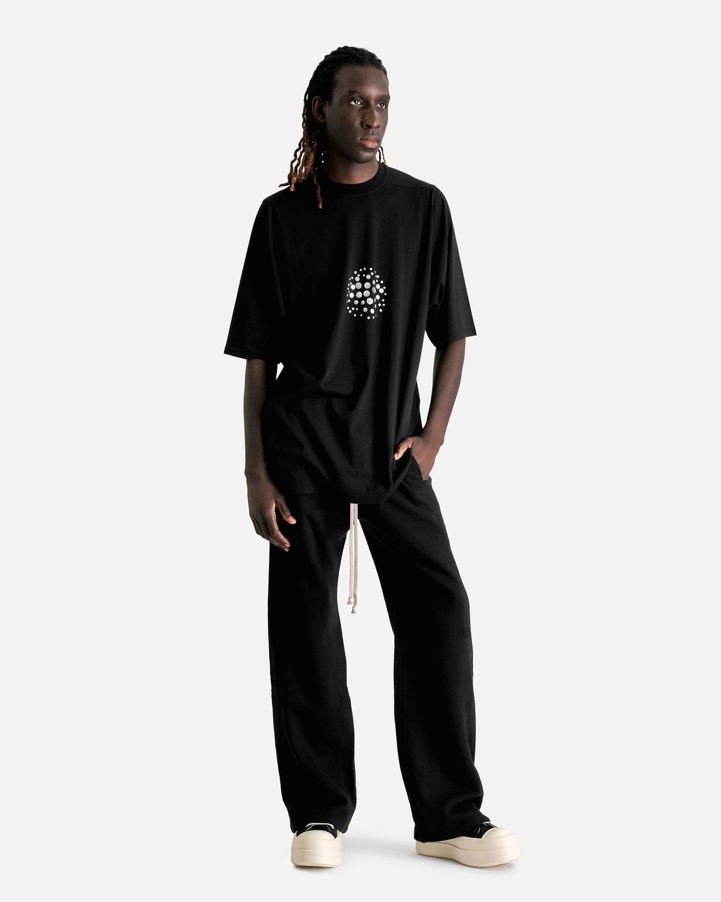 Rick Owens Men's T-Shirts Jumbo SS T-Shirt in Black