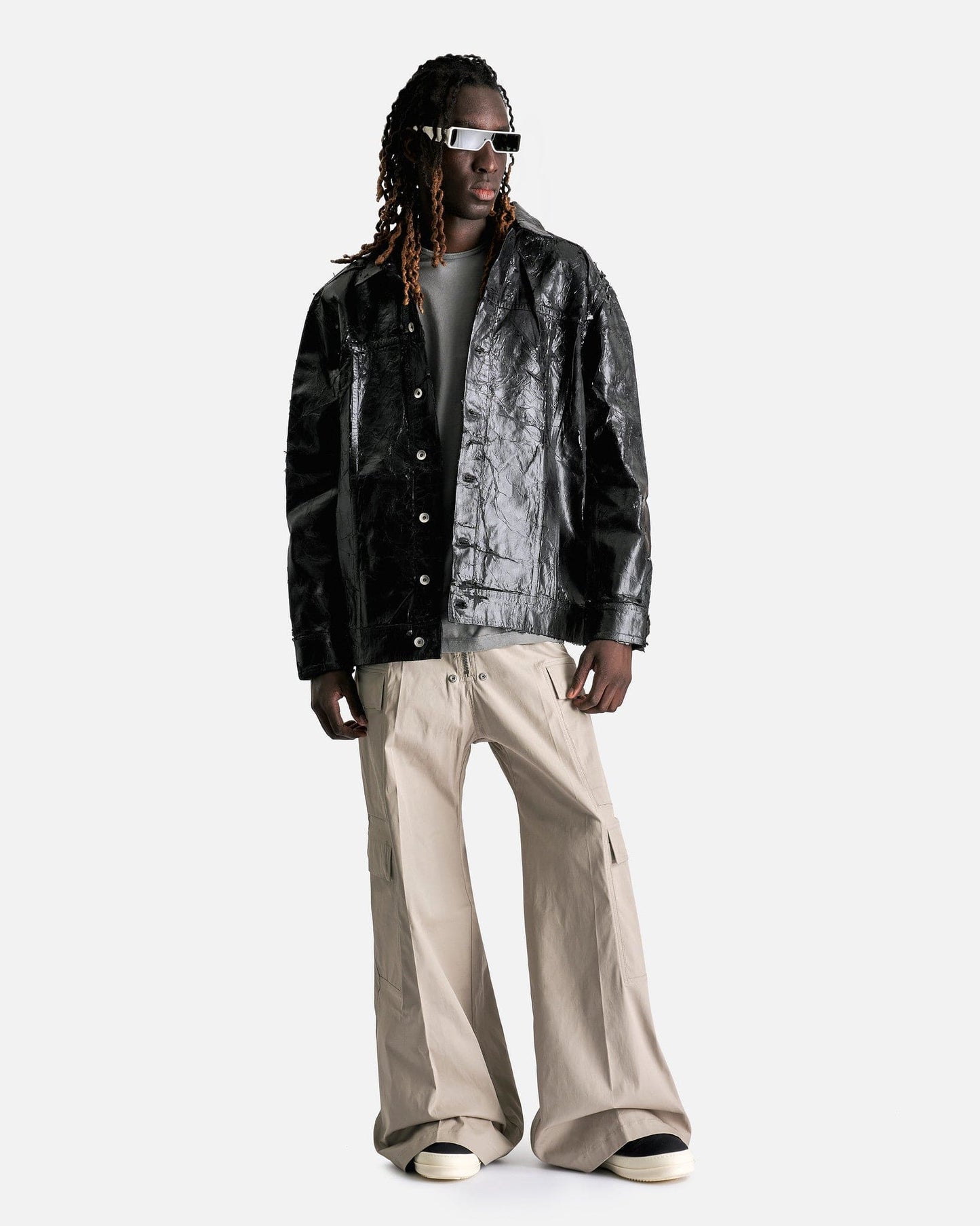 Rick Owens DRKSHDW Men's Jackets Jumbo Worker in Black