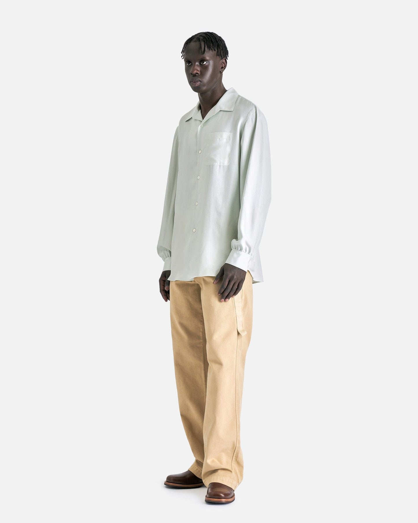 The Row Men's Shirts Kiton Shirt in Ice