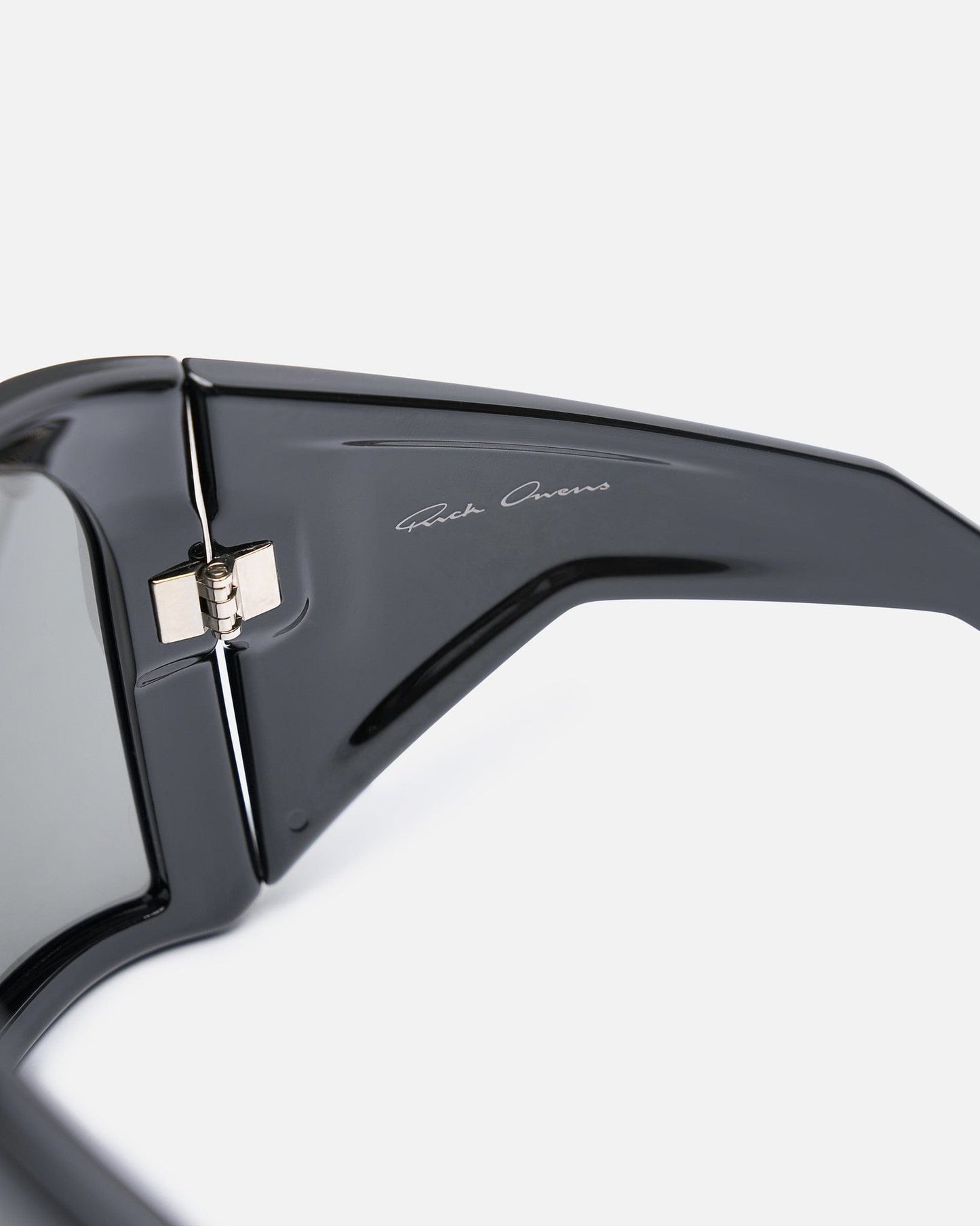 Rick Owens Eyewear OS Kriester Shiny Sunglasses in Black/Black