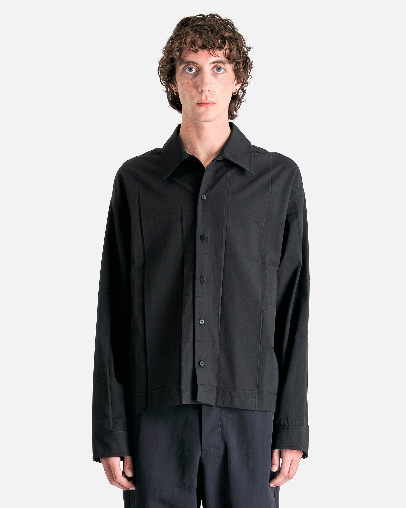 Chemise sans manches Lenny - Popeline de coton marine | SESSEI Chemise sans manches Lenny - Popeline de coton marine | SESSEI