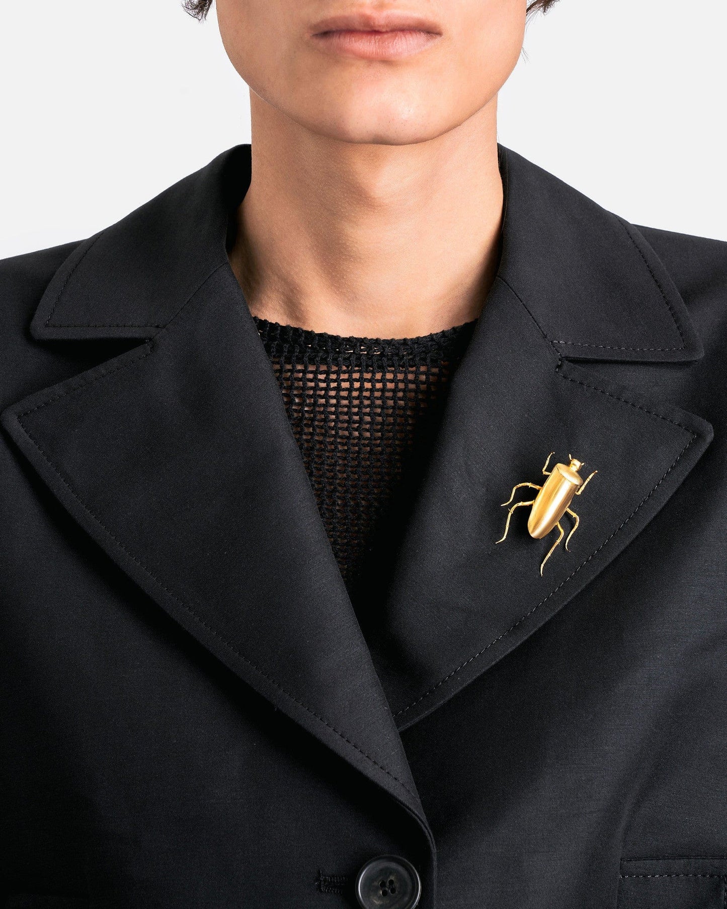 Secret of Manna Jewelry O/S La Cucaracha Broach in Gold