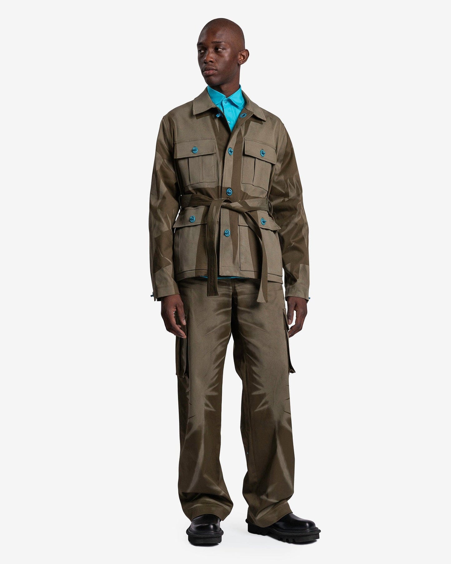 Botter Men's Jackets Laser Printed Dive Closure Jacket in Khaki