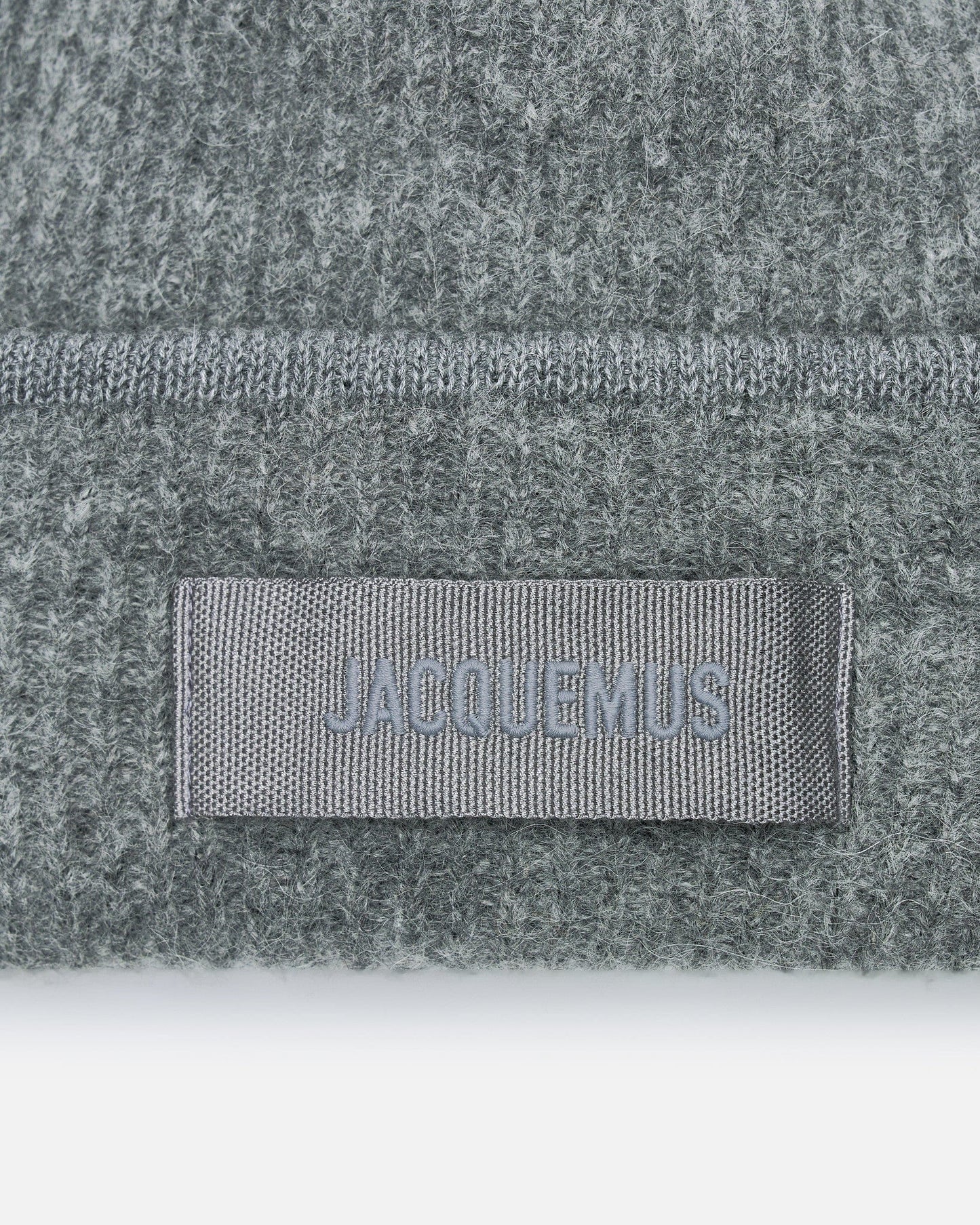 Jacquemus Men's Hats OS Le Bonnet Gros Grain in Dark Grey