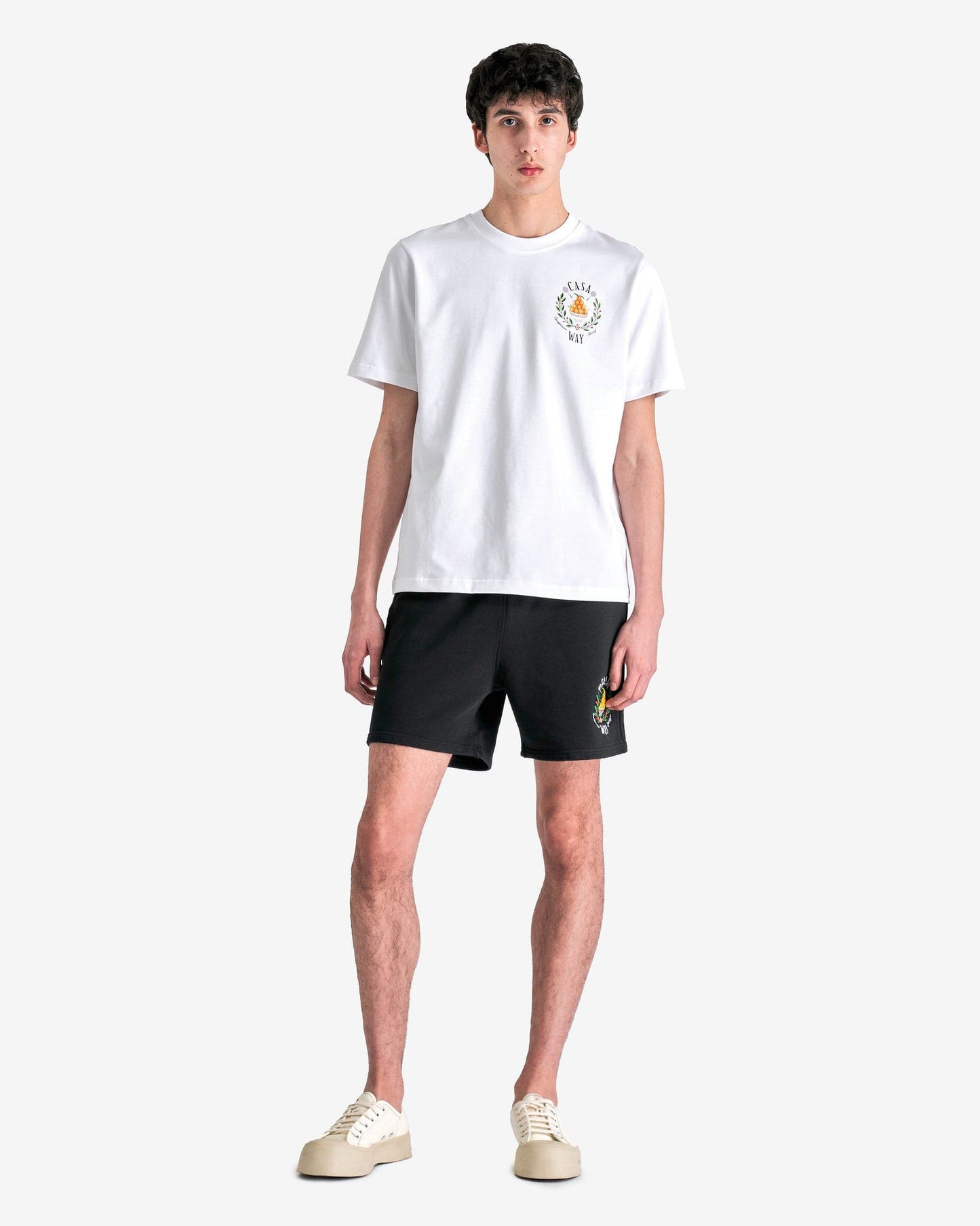 Casablanca Men's T-Shirts Le Jeu Colore Printed T-Shirt in White