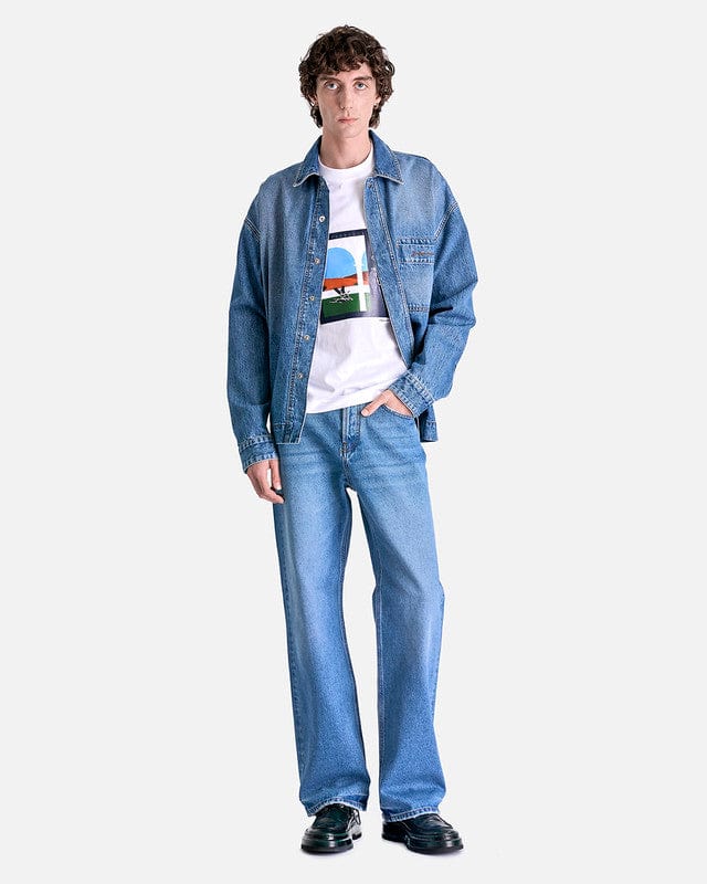 Jacquemus Men's T-Shirts Le T-Shirt Scesa MC in Mediterranea Print