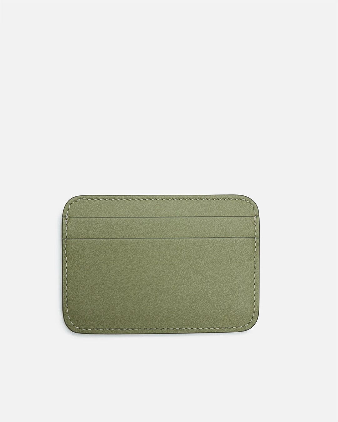 Acne Studios Leather Goods OS Leather Card Holder in Sage Green/Herb Green