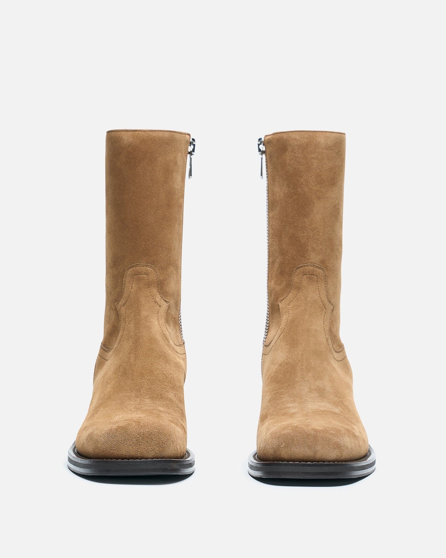 Dries Van Noten Men's Boots Leather High Boots in Tan