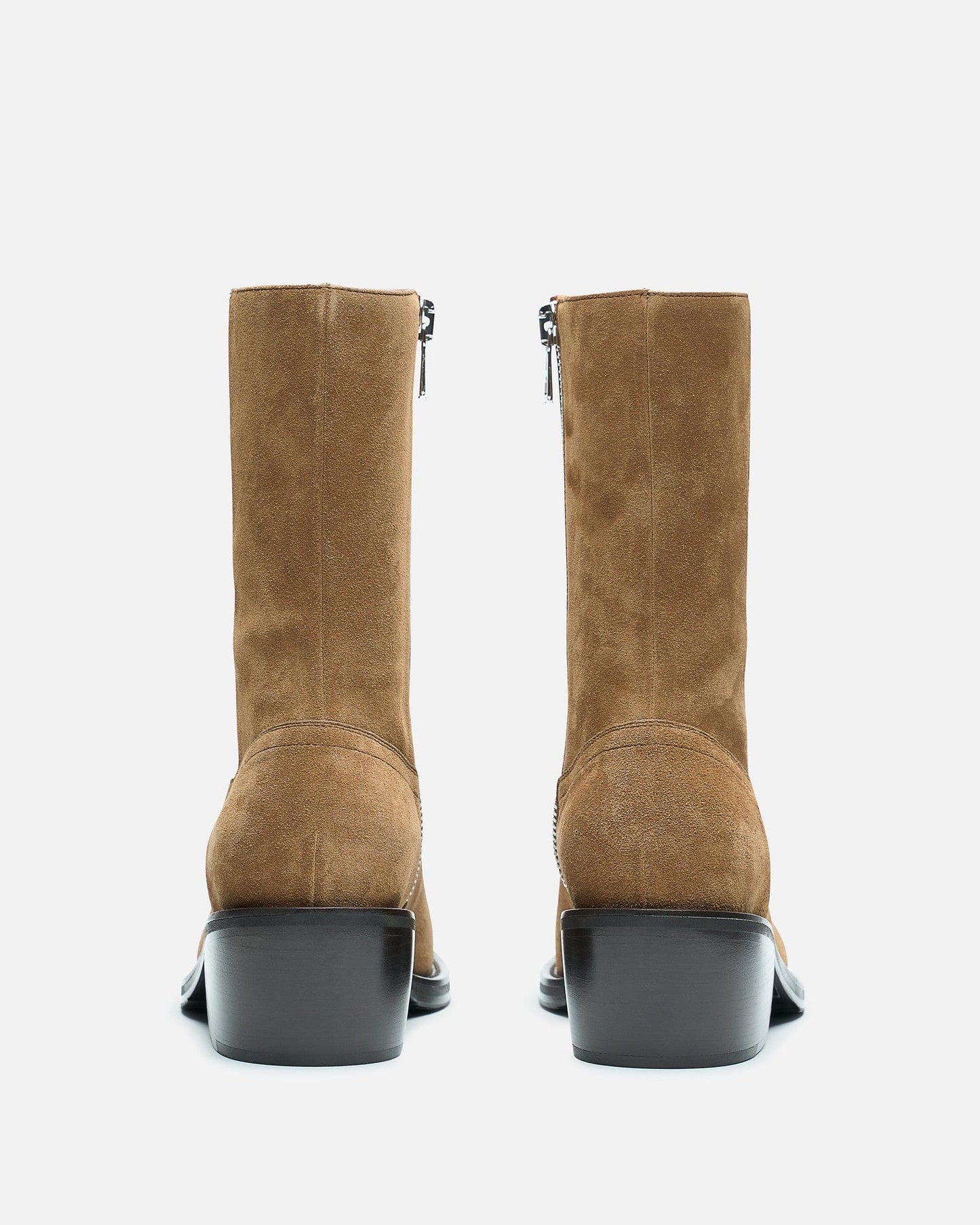 Dries Van Noten Men's Boots Leather High Boots in Tan