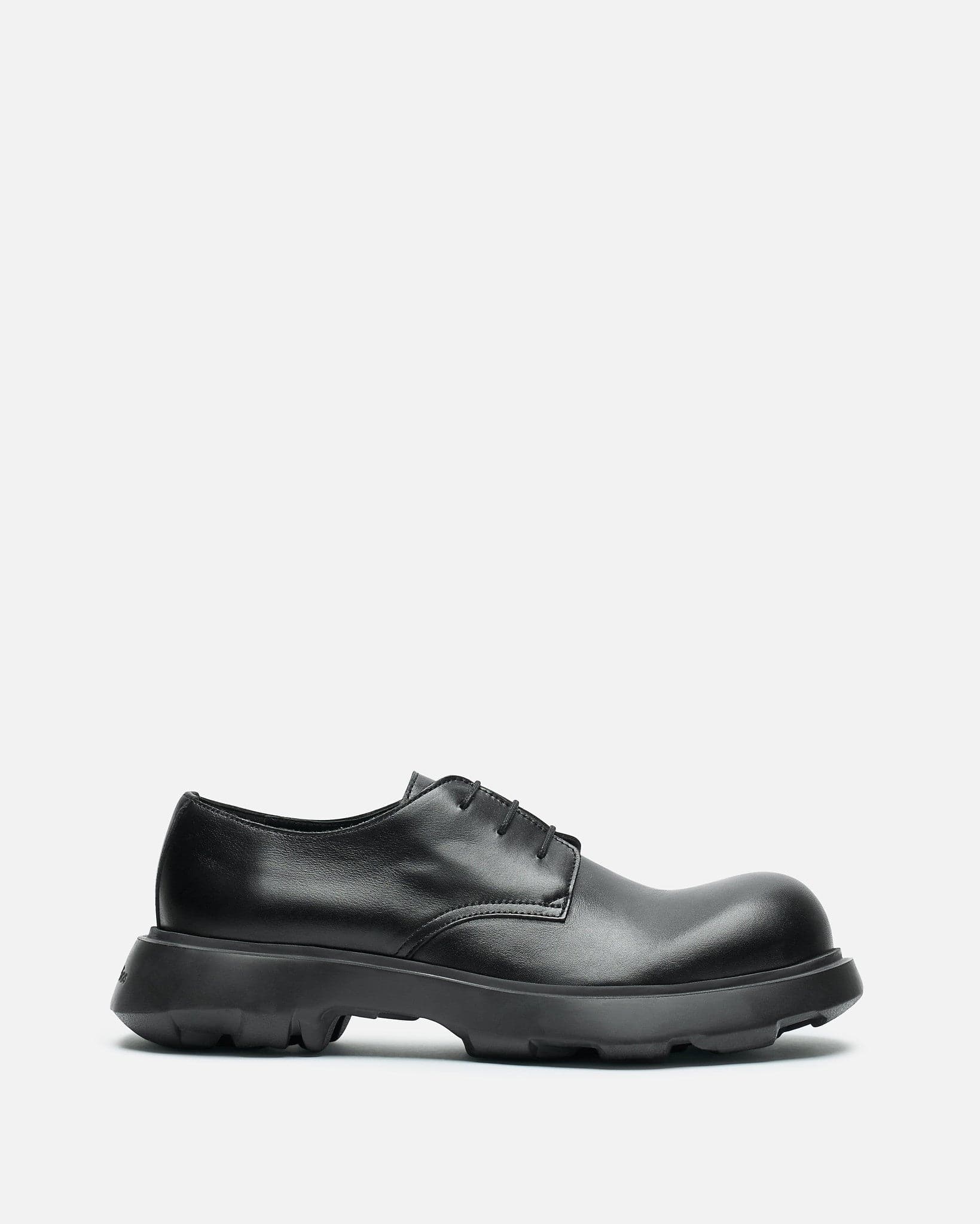 Leather Lace-Up Shoes in Black – SVRN