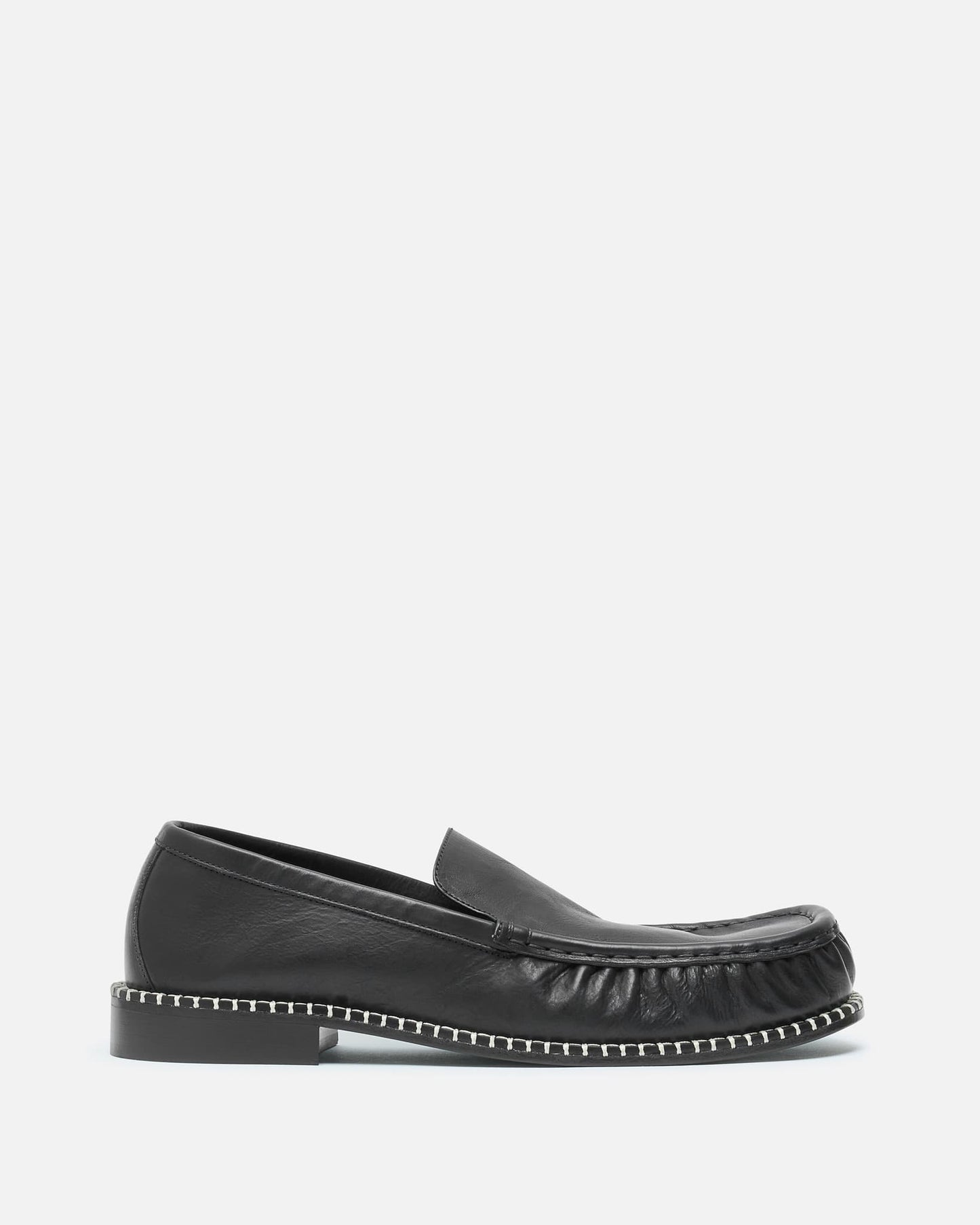 Dries Van Noten Men's Shoes Leather Loafers in Black