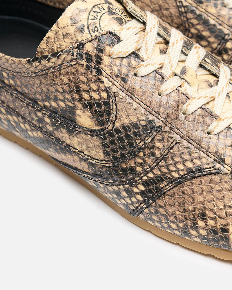 Dries Van Noten Men's Sneakers Leather Marathon Sneaker in Beige