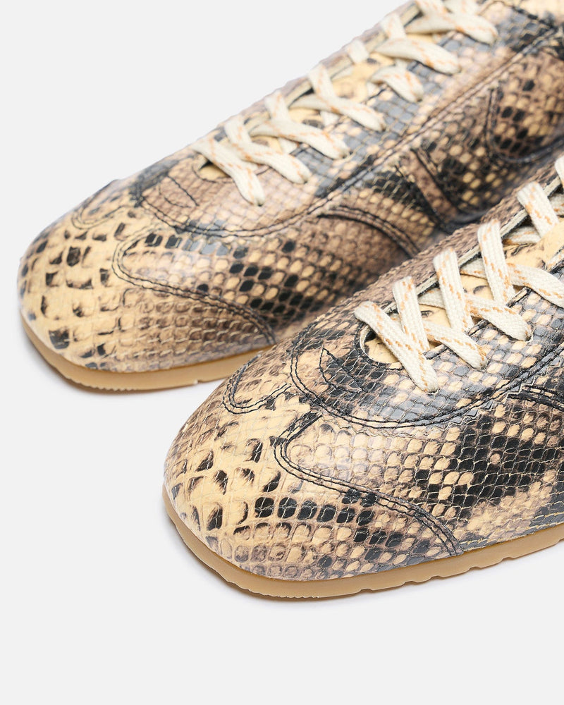 Dries Van Noten Men's Sneakers Leather Marathon Sneaker in Beige