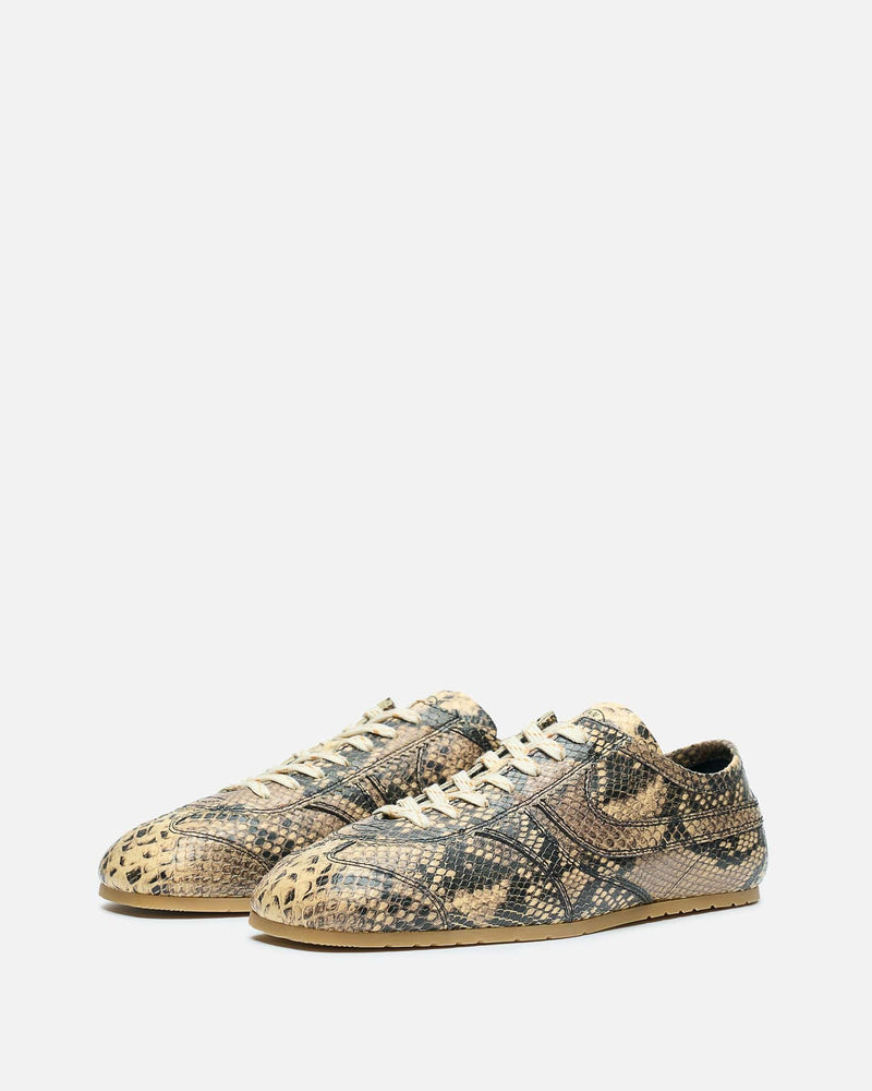 Dries Van Noten Men's Sneakers Leather Marathon Sneaker in Beige