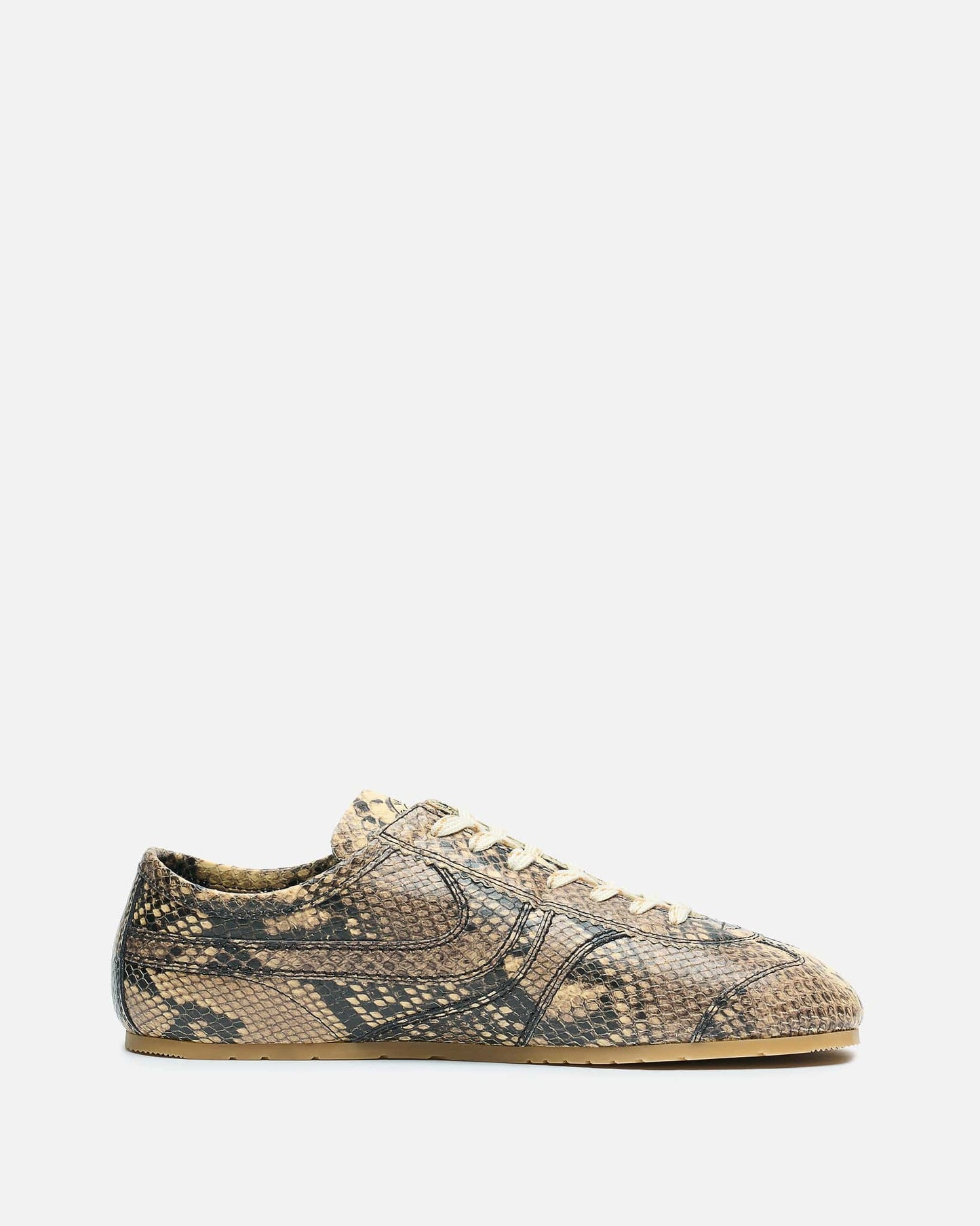Dries Van Noten Men's Sneakers Leather Marathon Sneaker in Beige