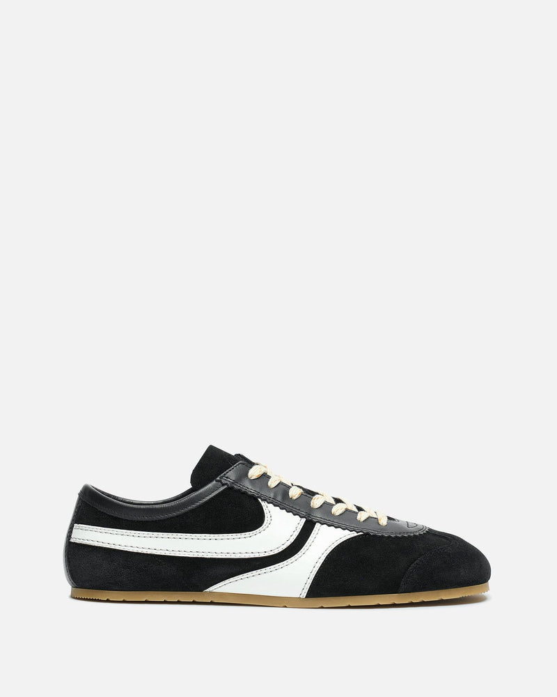 Dries Van Noten Men's Sneakers Leather Marathon Sneaker in Black