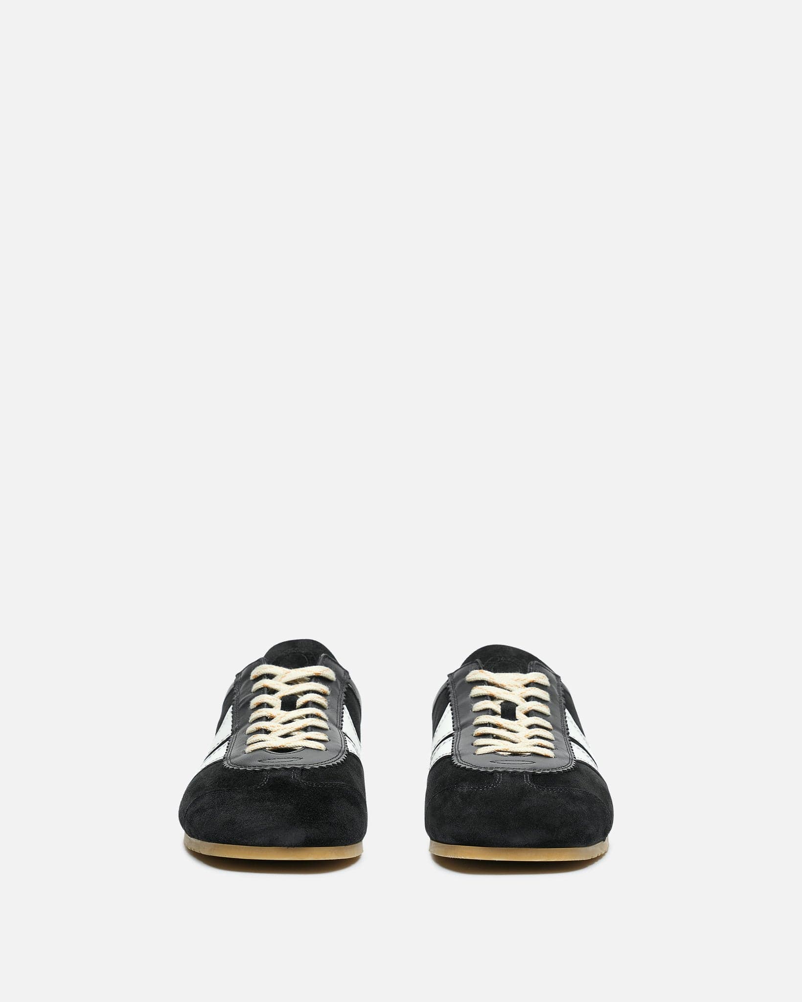 Dries Van Noten Men's Sneakers Leather Marathon Sneaker in Black