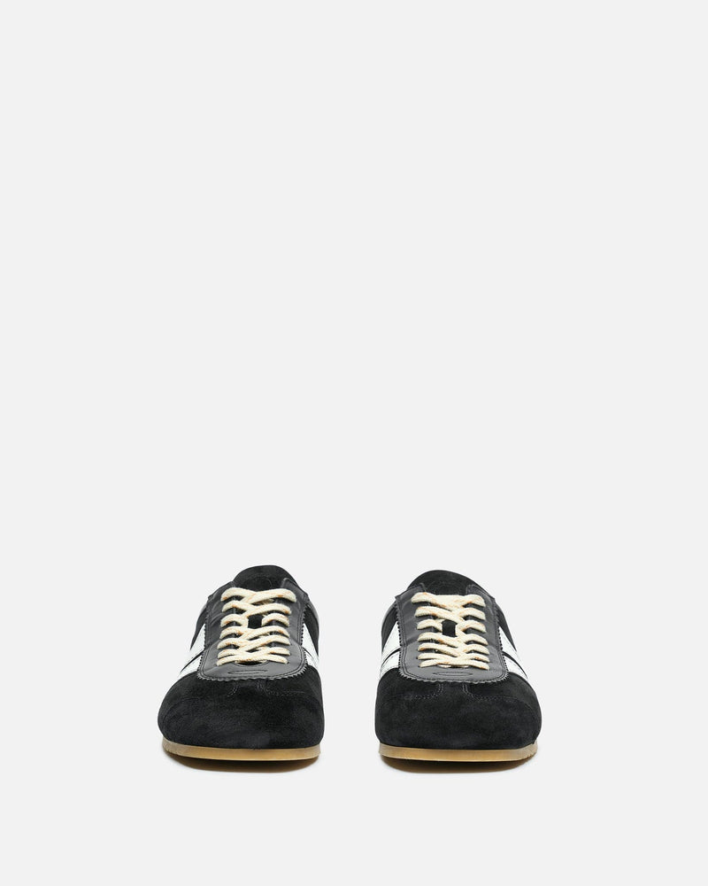 Dries Van Noten Men's Sneakers Leather Marathon Sneaker in Black