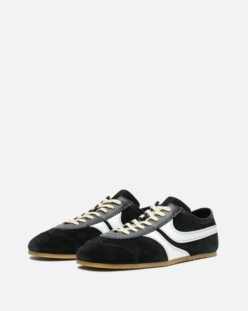 Dries Van Noten Men's Sneakers Leather Marathon Sneaker in Black