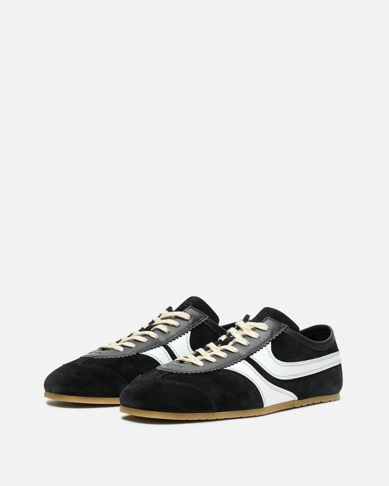 Dries Van Noten Men's Sneakers Leather Marathon Sneaker in Black