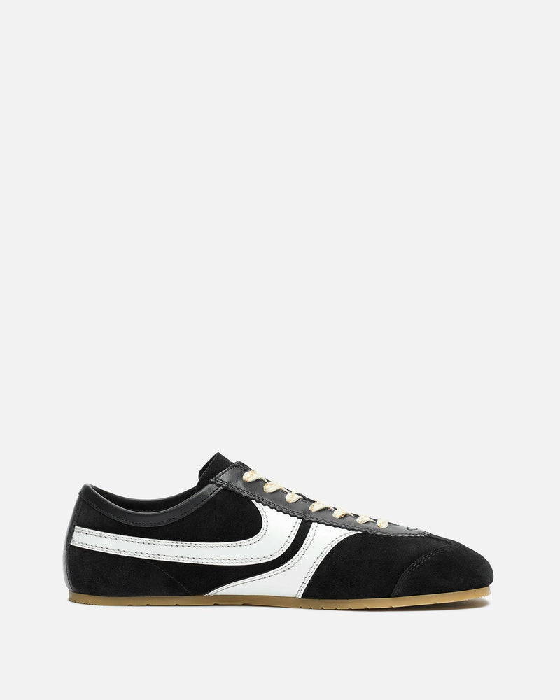 Dries Van Noten Men's Sneakers Leather Marathon Sneaker in Black