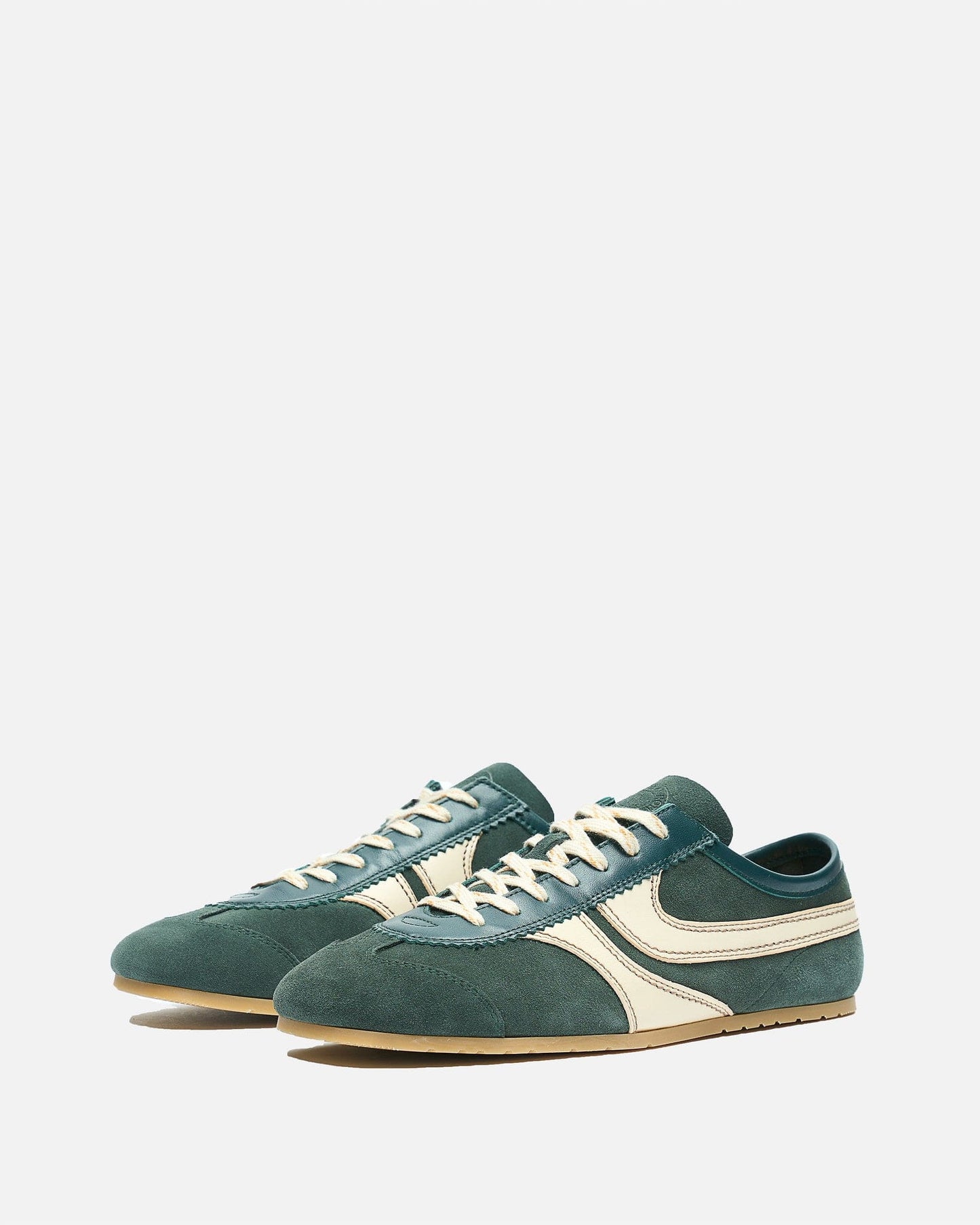 Dries Van Noten Men's Sneakers Leather Marathon Sneaker in Bottle