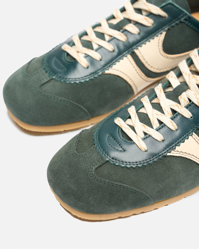 Dries Van Noten Men's Sneakers Leather Marathon Sneaker in Bottle