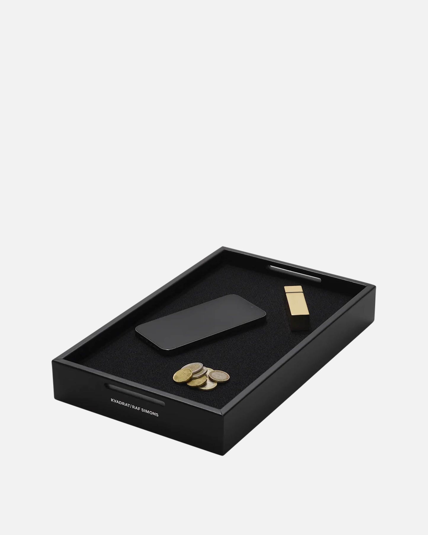Kvadrat/Raf Simons Home Goods 35 x 22 x 5cm Leather Mirror Tray in Black