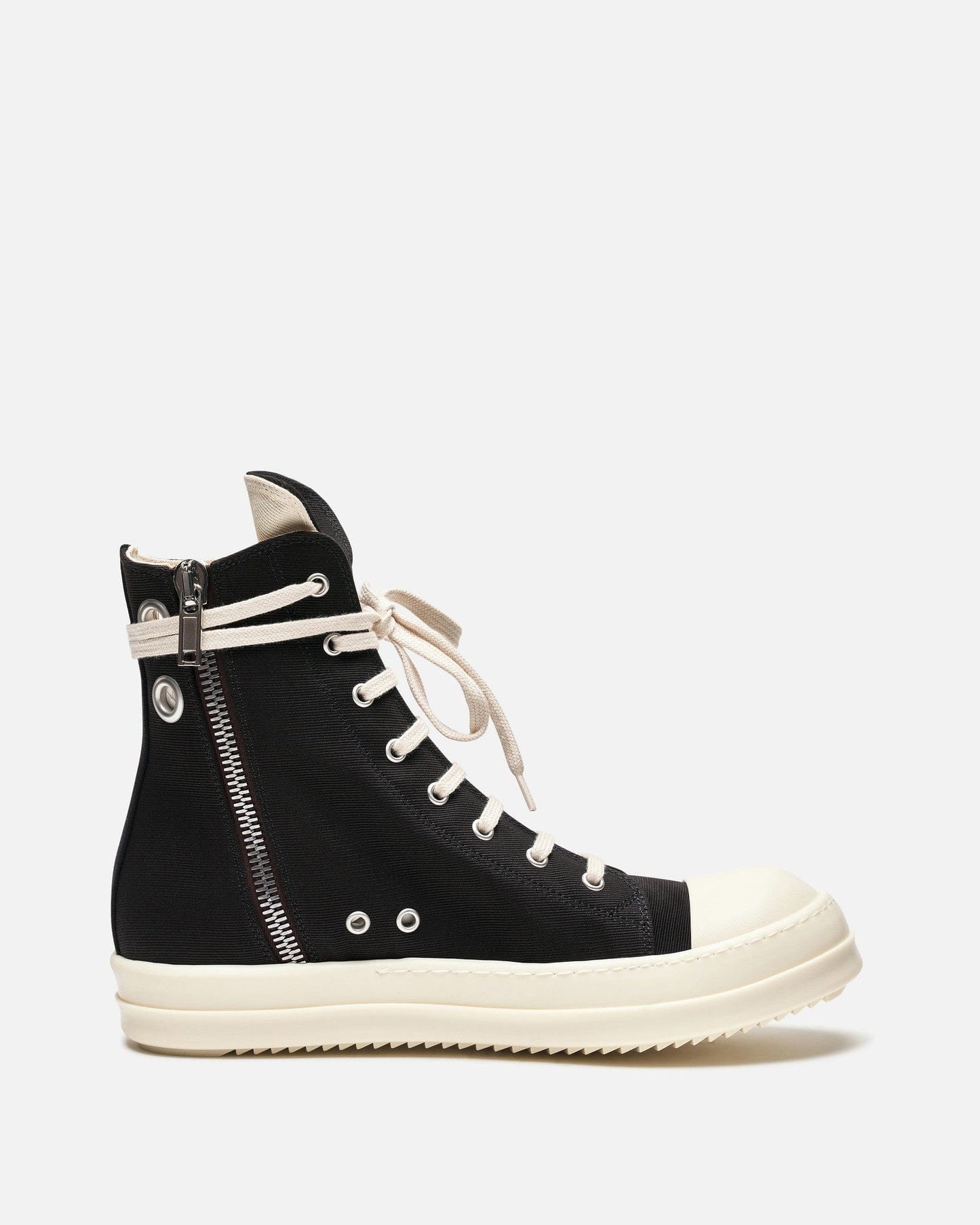 Rick Owens DRKSHDW Men's Shoes Lido Ramones in Black/Milk