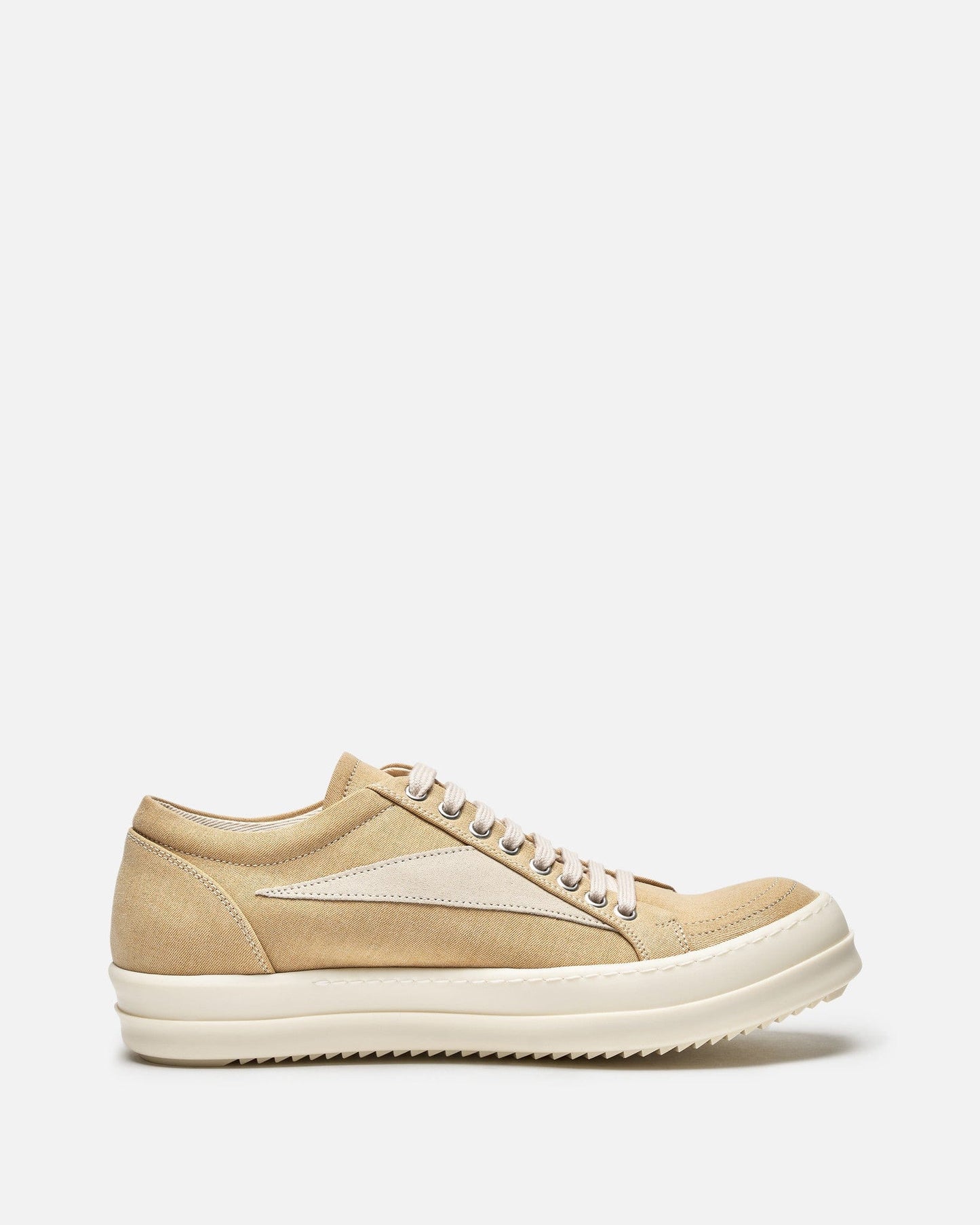 Rick Owens DRKSHDW Men's Sneakers Lido Vintage Sneakers in Mustard/Milk/Milk