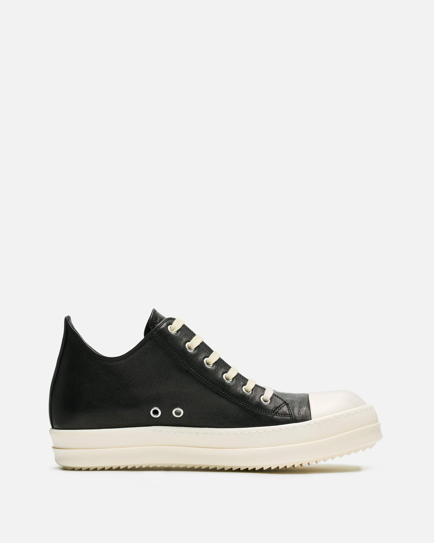 Rick Owens Men's Sneakers Low Sneaks in Black/Milk