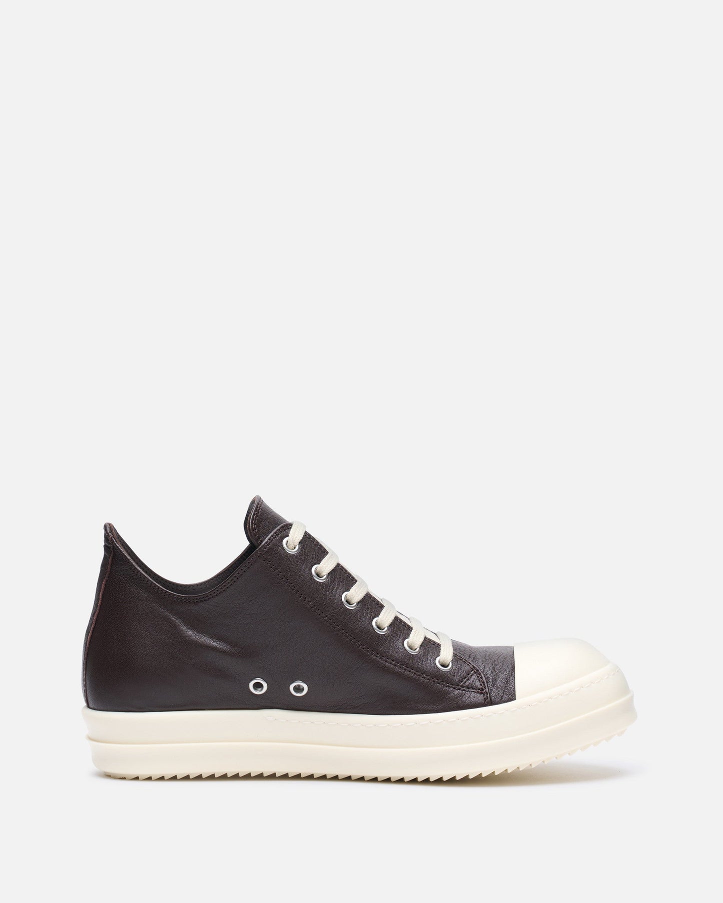 Rick Owens Men's Sneakers Low Sneaks in Mahogany/Milk