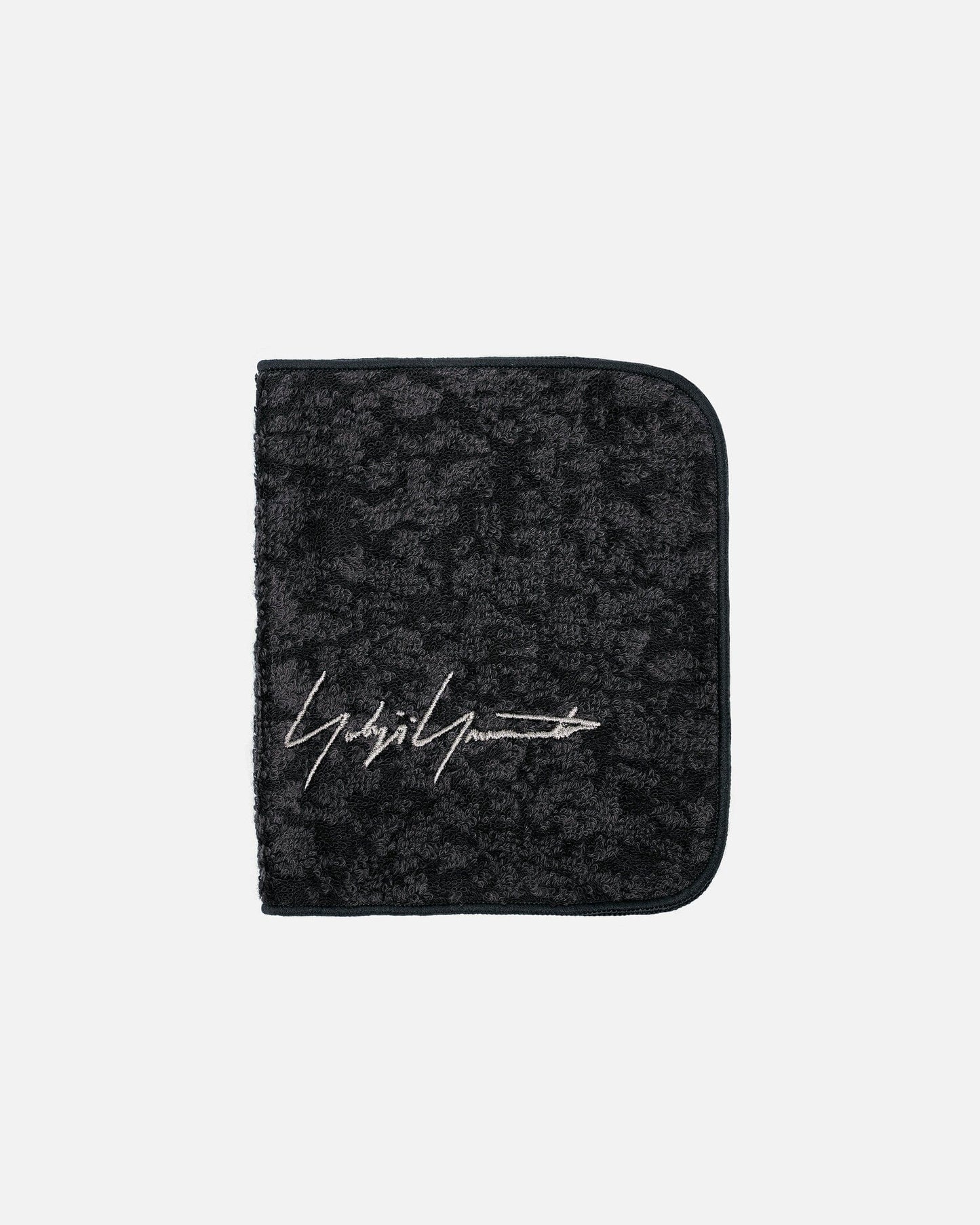 Yohji Yamamoto Pour Homme Scarves O/S LP Towel Handkerchief Set in Black