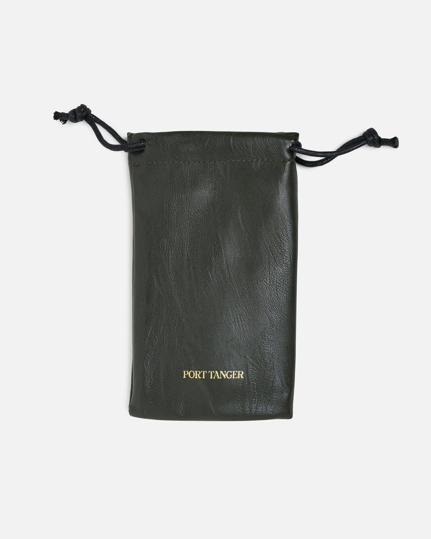 Port Tanger Eyewear O/S Malick in Black Acetate/Tobacco Lens