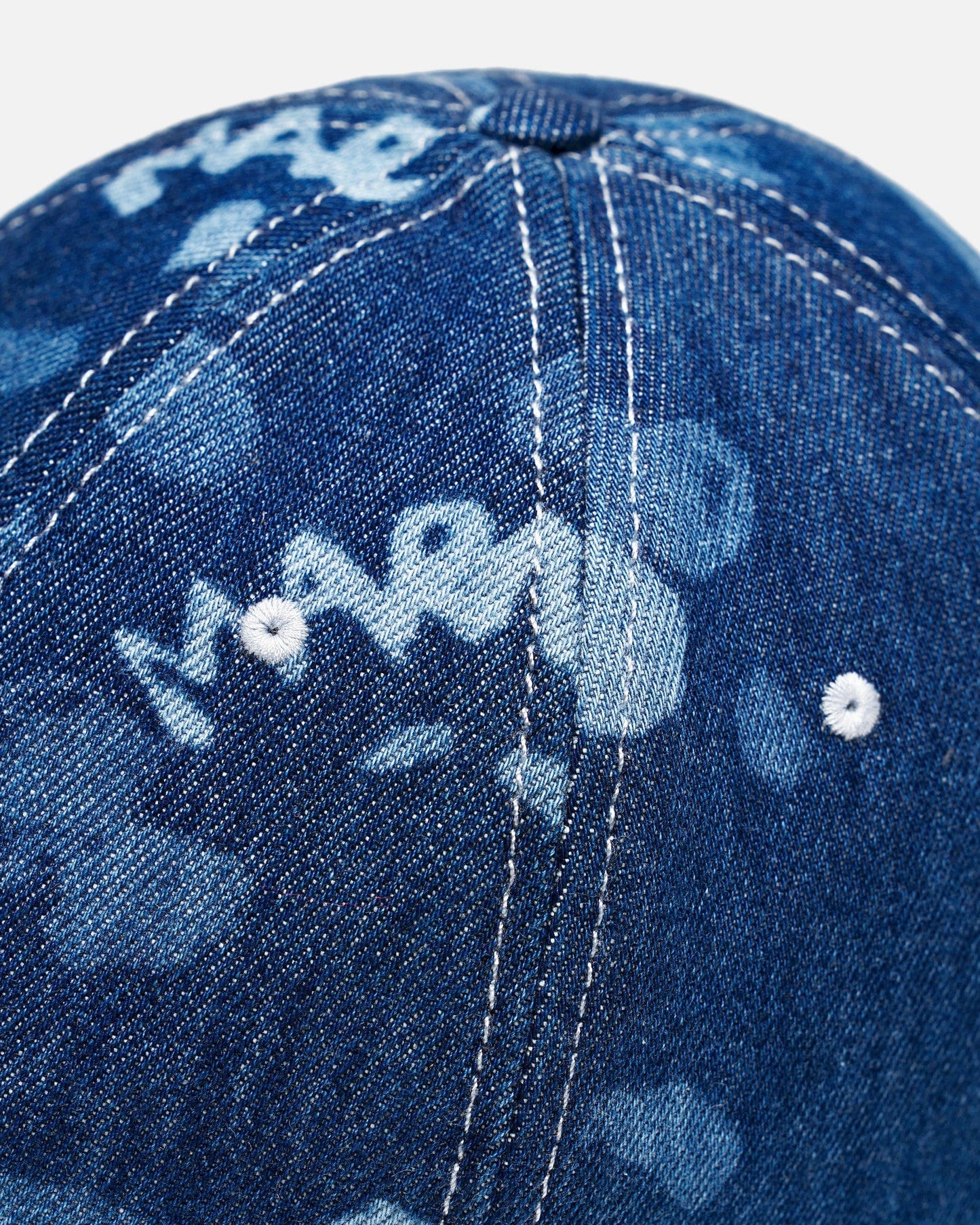 Marni Men's Hats Marni Dripping Lightweight Denim Hat in Iris Blue