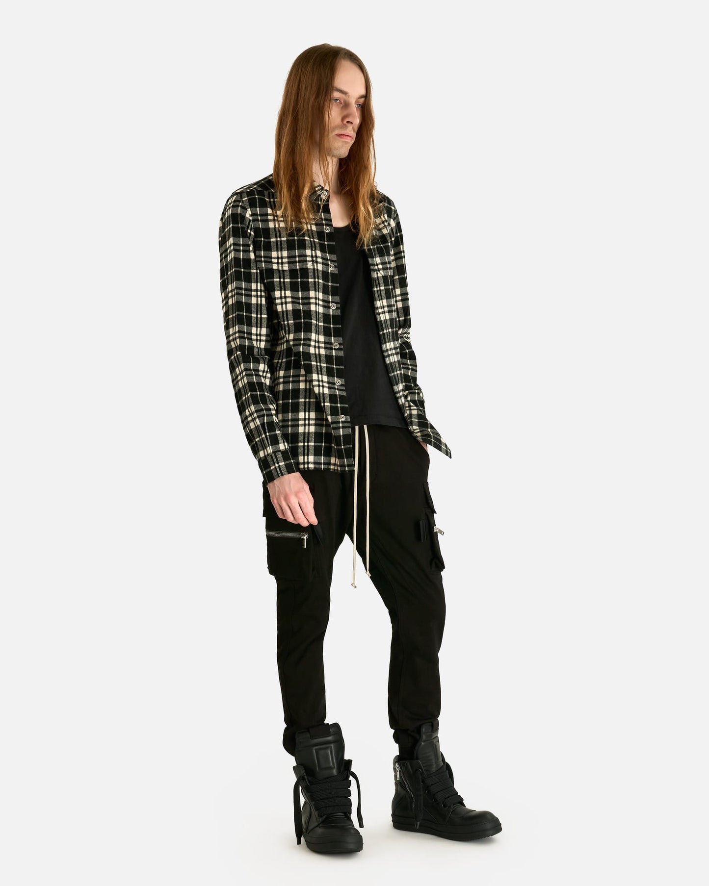 Rick Owens Men's Pants Mastodon Cargo in Black