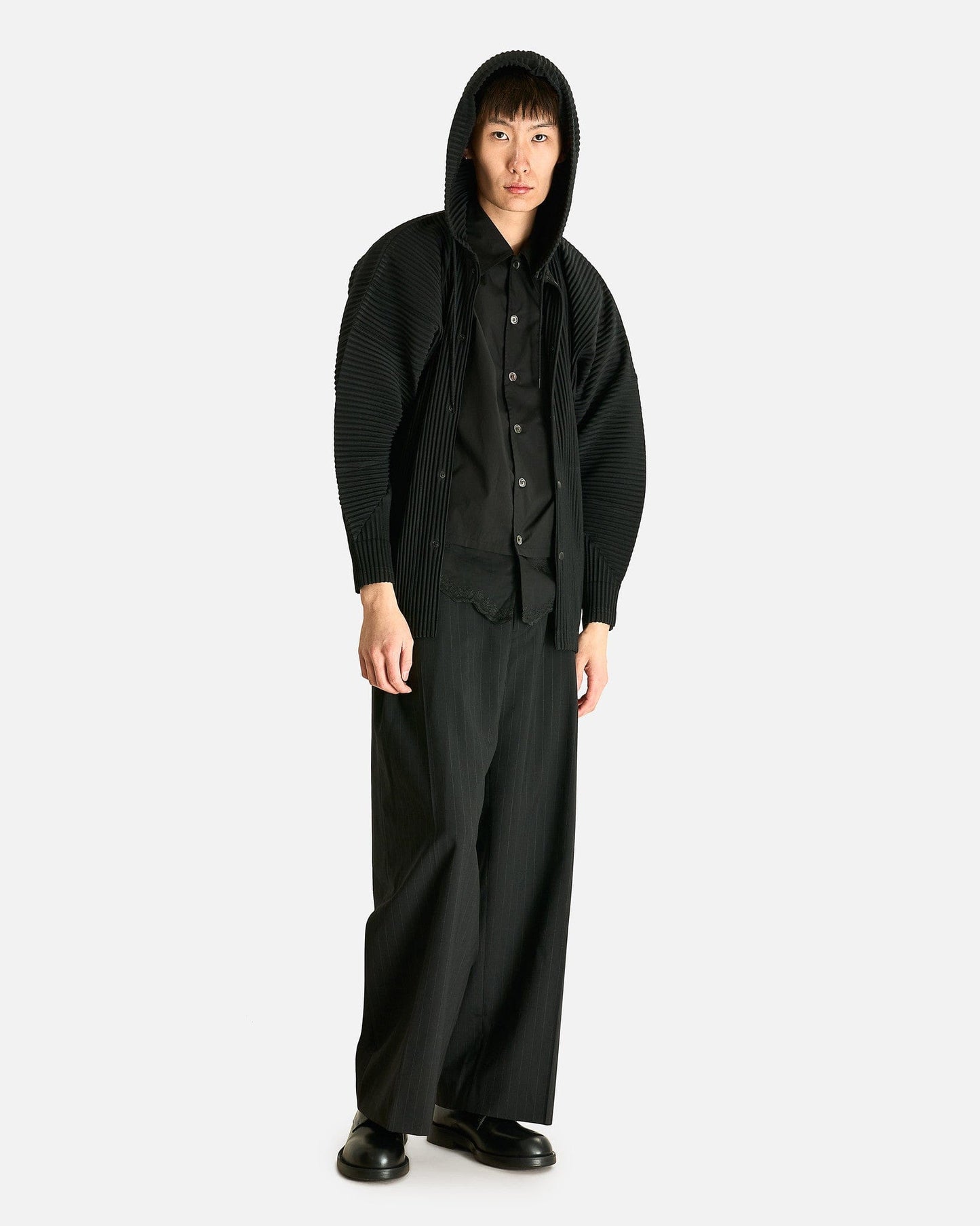 Homme Plissé Issey Miyake Men's Pants MC February Blouson in Black