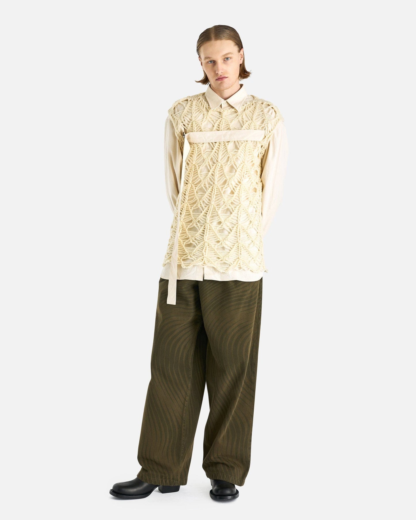 Dries Van Noten Men's Tops Mervin Top in Natural