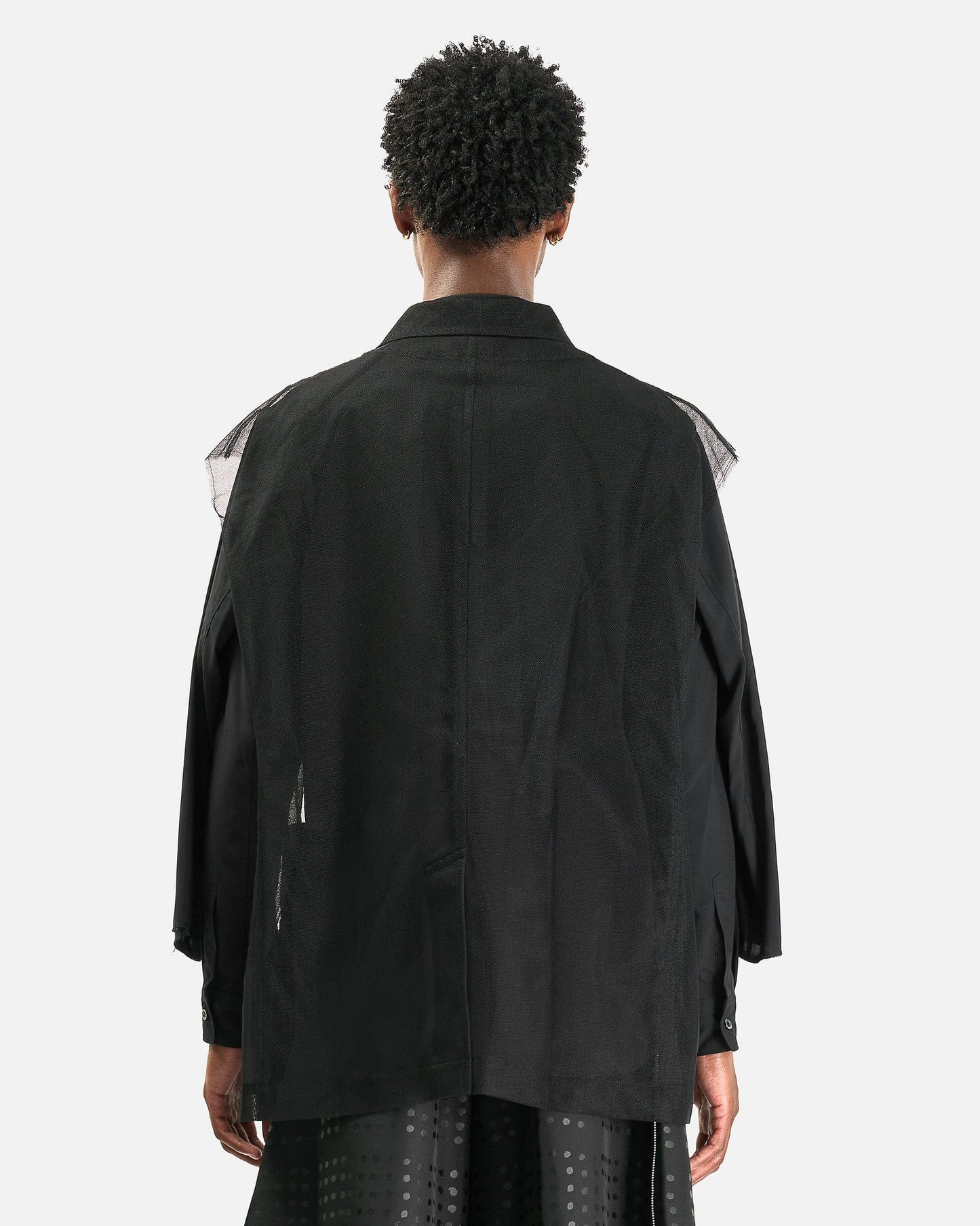 BLACK Comme des Garçons Men's Tops Mesh Vest in Black