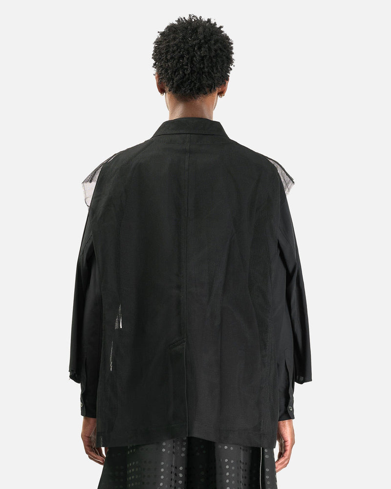 BLACK Comme des Garçons Men's Tops Mesh Vest in Black