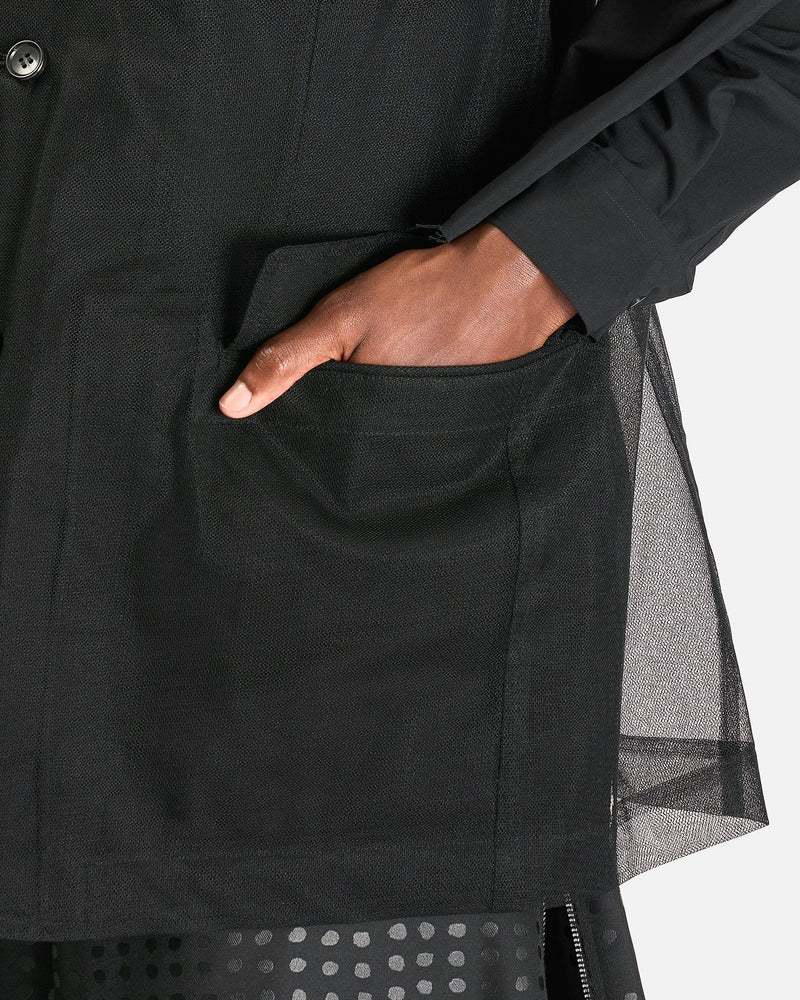 BLACK Comme des Garçons Men's Tops Mesh Vest in Black