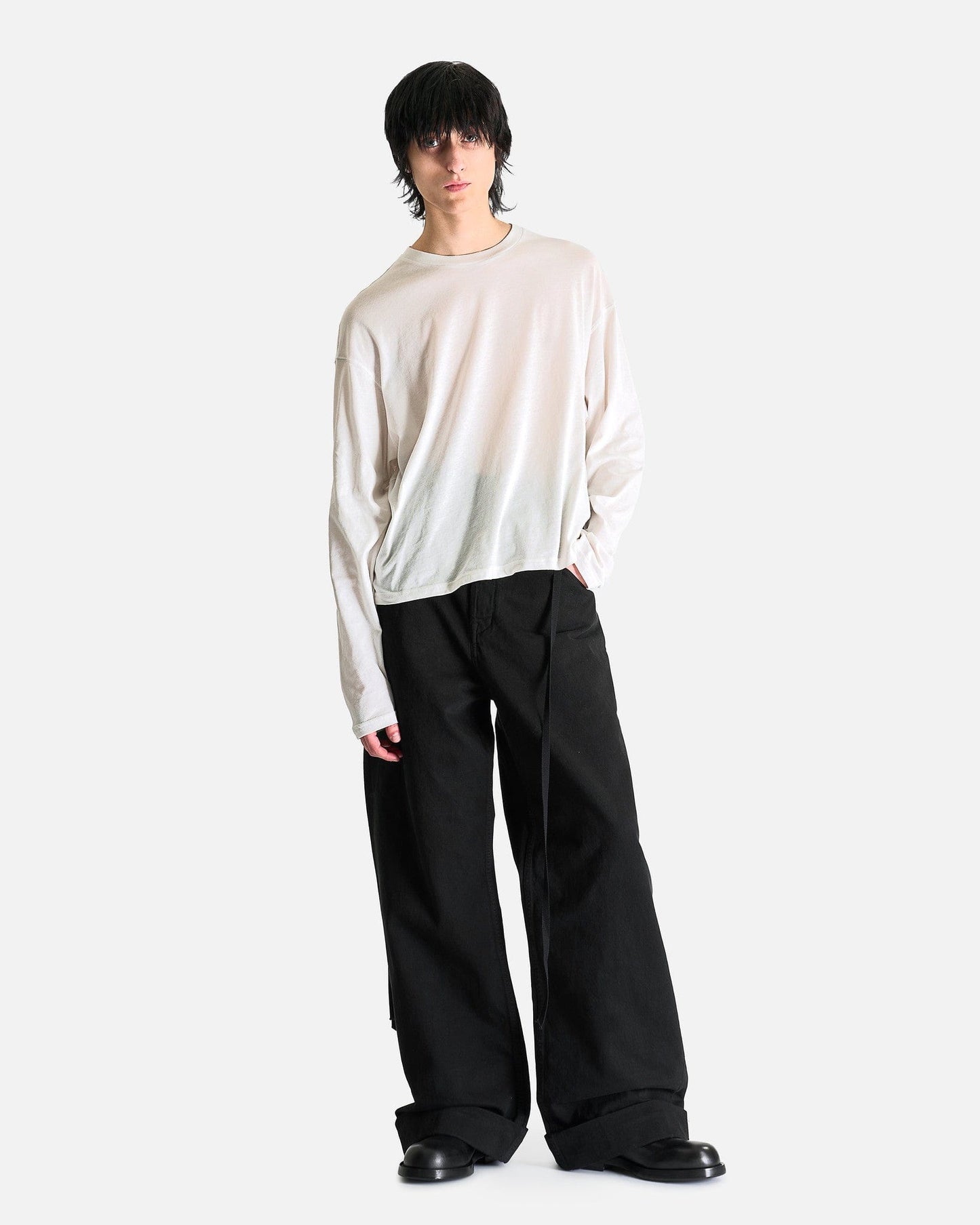 Ann Demeulemeester Men's Pants Michaël 5-Pocket High Comfort Trousers in Black