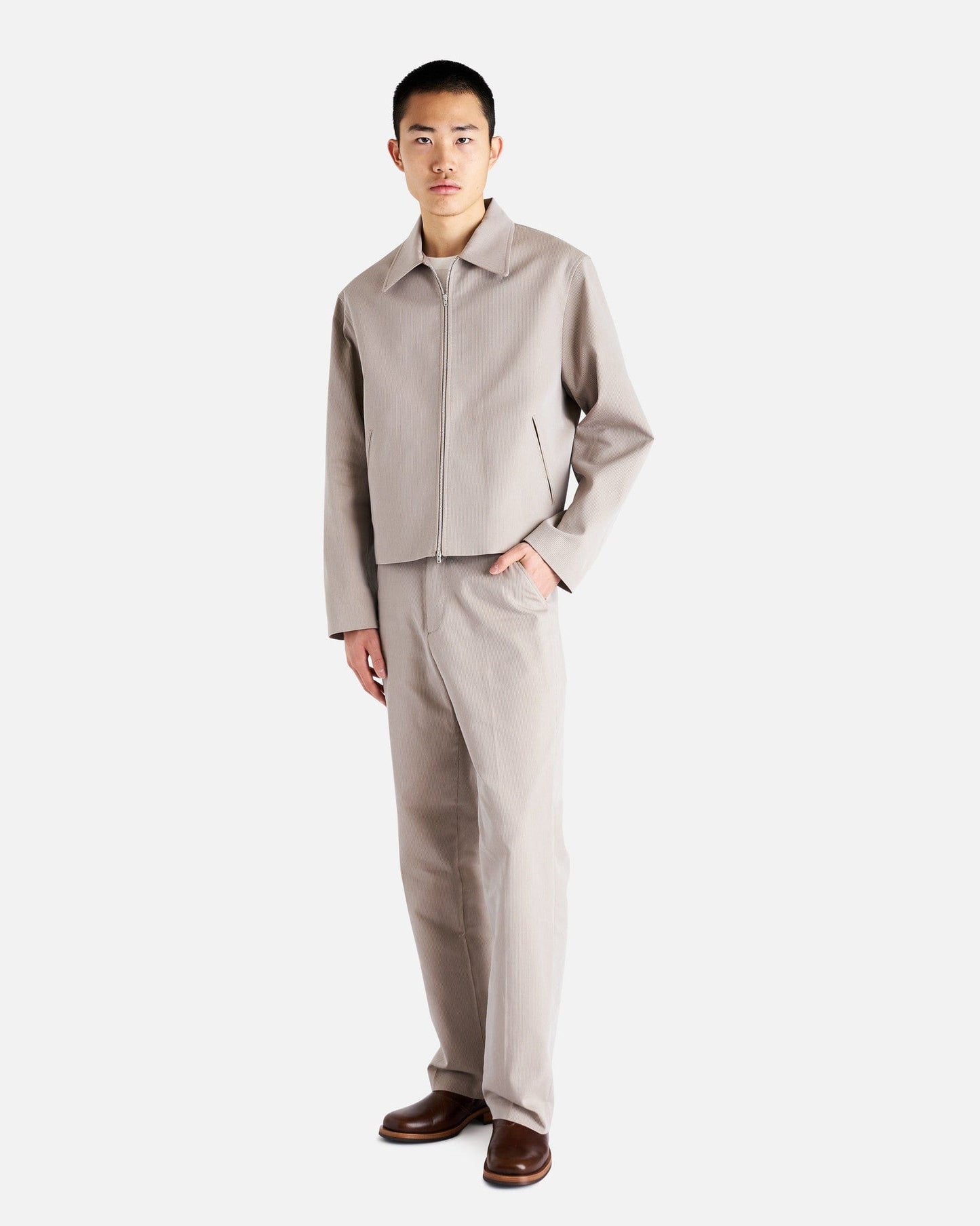 Our Legacy Men's Jackets Mini Jacket in Lynx Grey Bedford Solaro